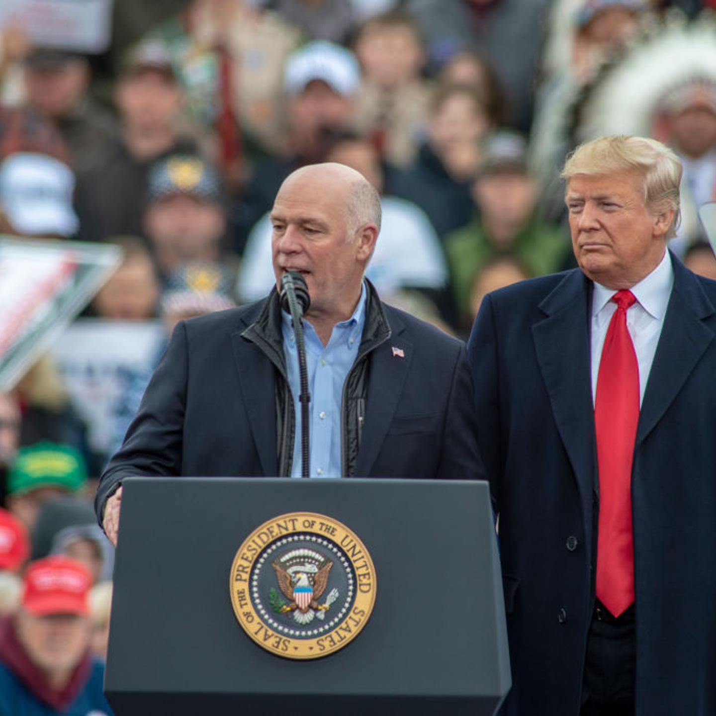 Donald Trump holds MAGA rally with Rep. Greg Gianforte