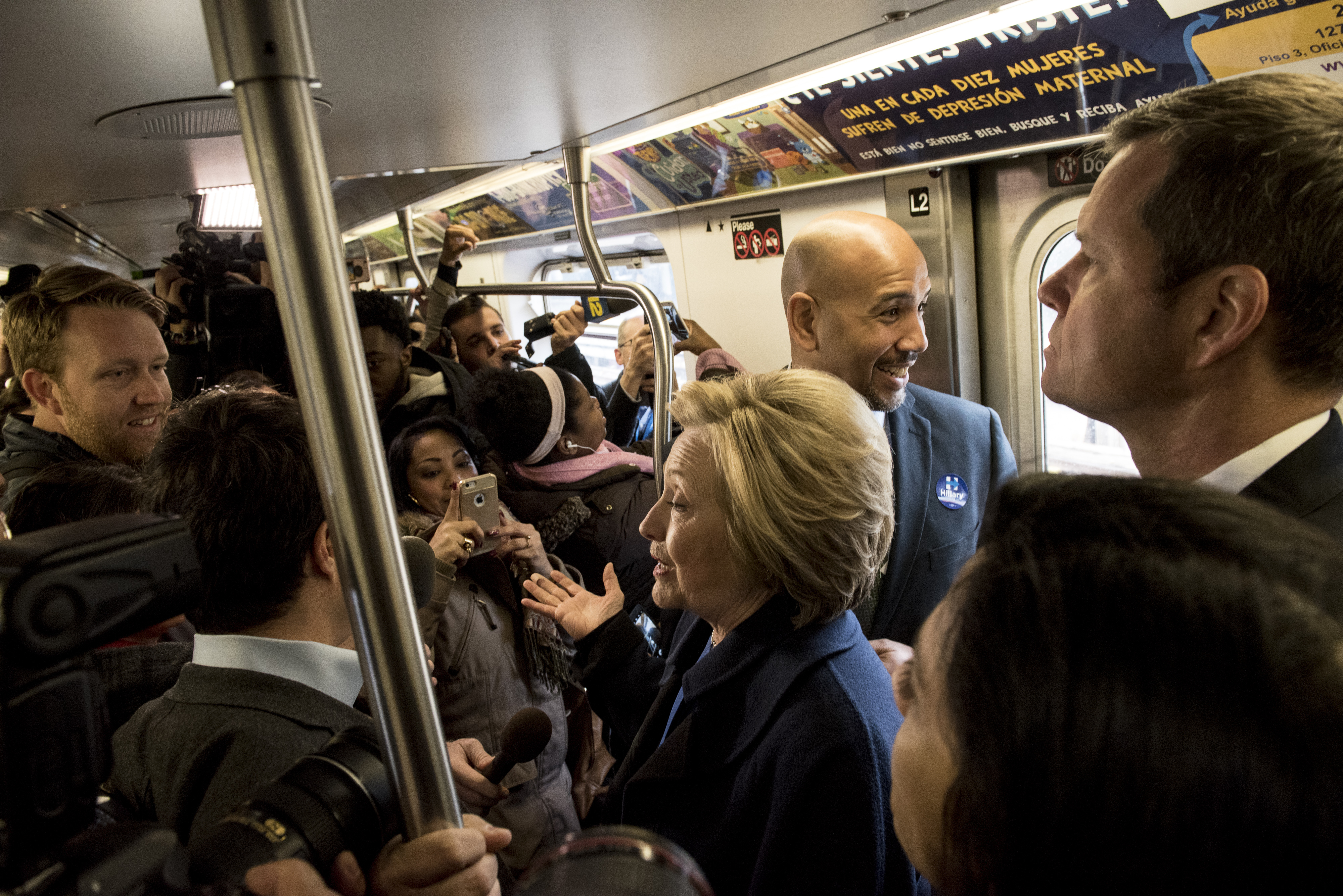 Democratic Presidential Candidate Hillary Clinton Campaigns In New York City