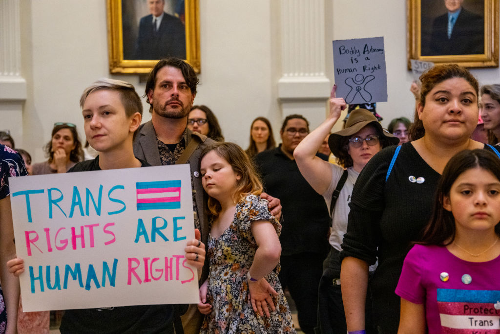 People Gather To Rally For Abortion Rights On International Women's Day