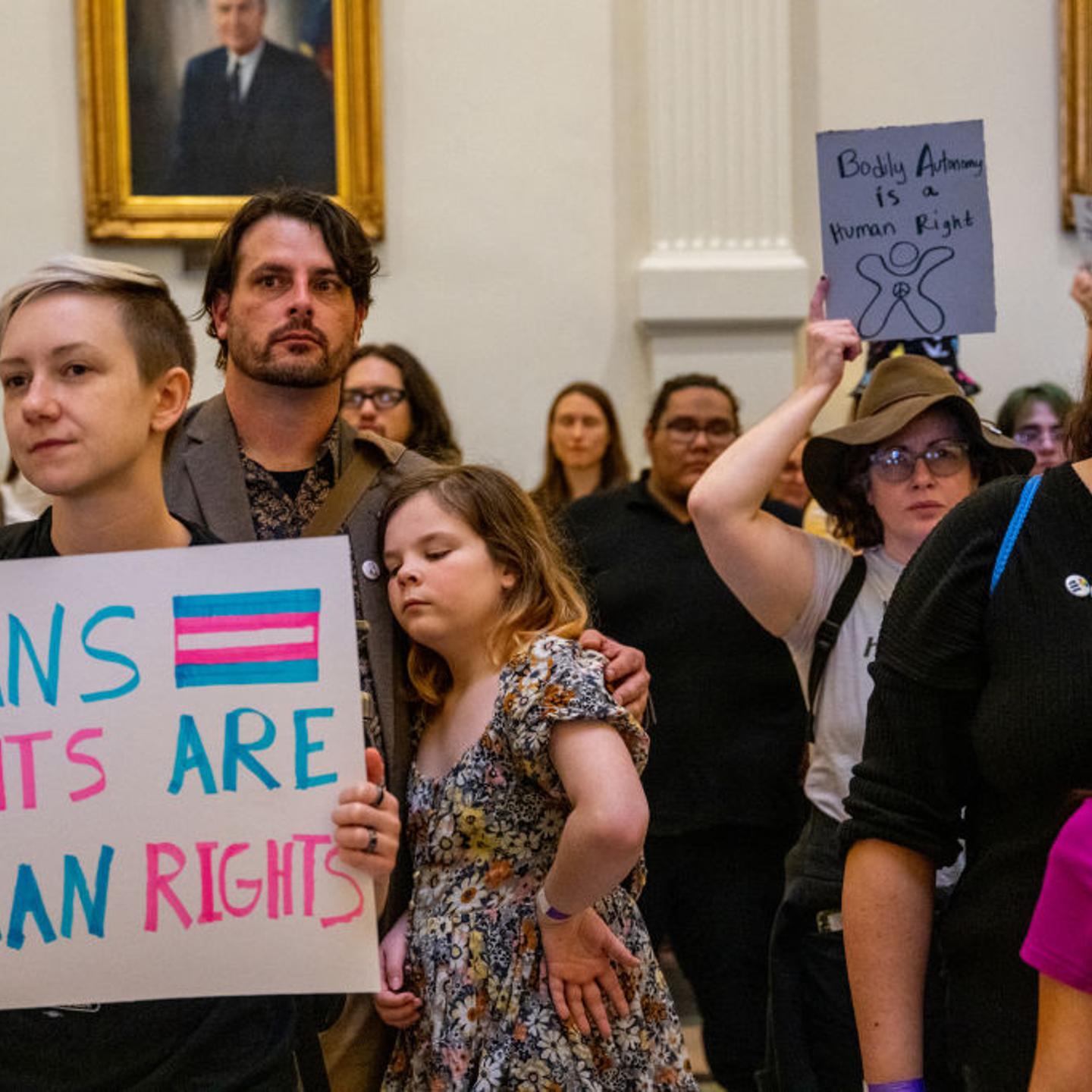 People Gather To Rally For Abortion Rights On International Women's Day