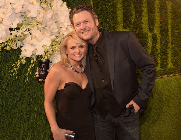 Miranda Lambert and Blake Shelton at the BMI 2014 Country Awards in Nashville on Nov. 4, 2014.