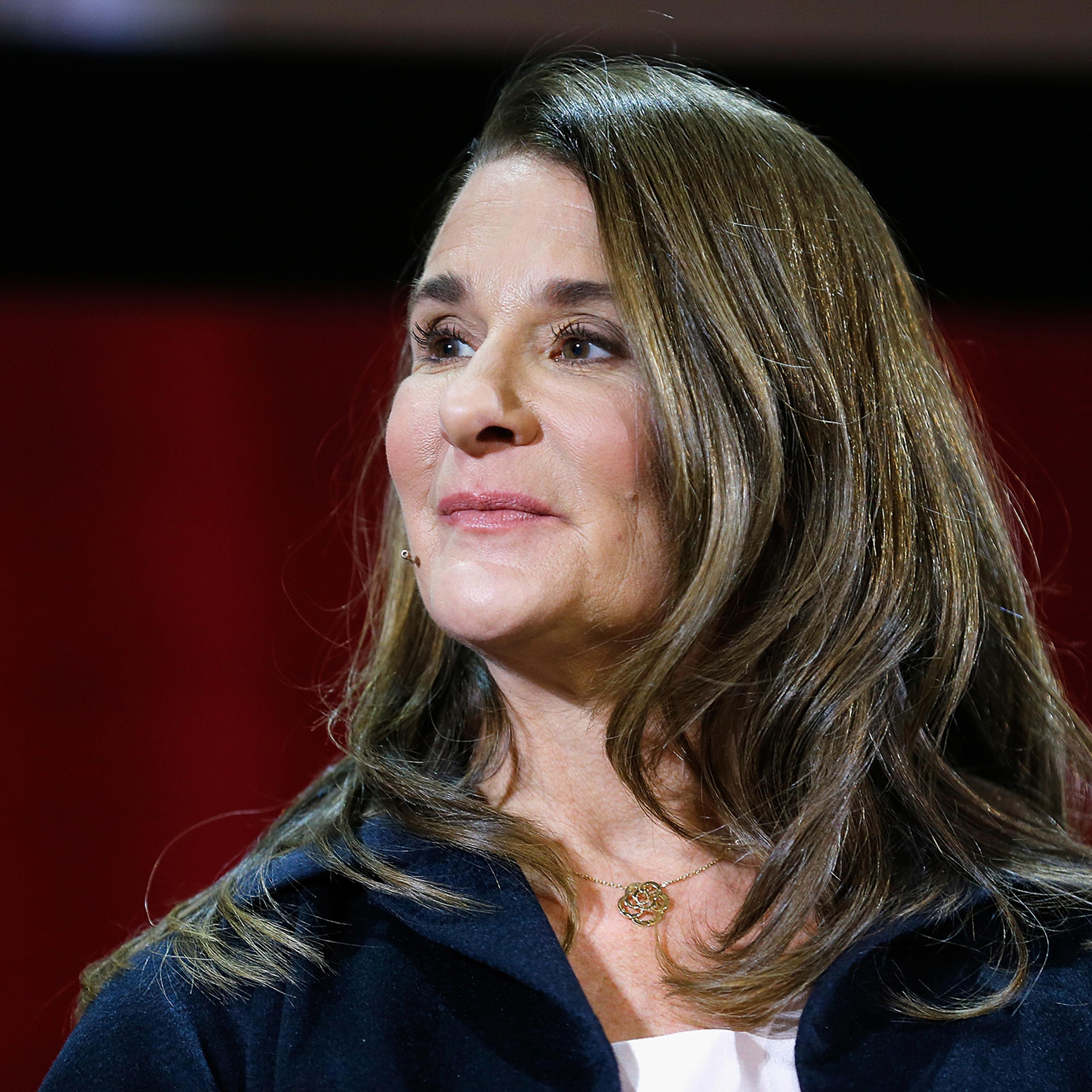 Melinda Gates speaks during the Lin-Manuel Miranda In conversation with Bill and Melinda Gates