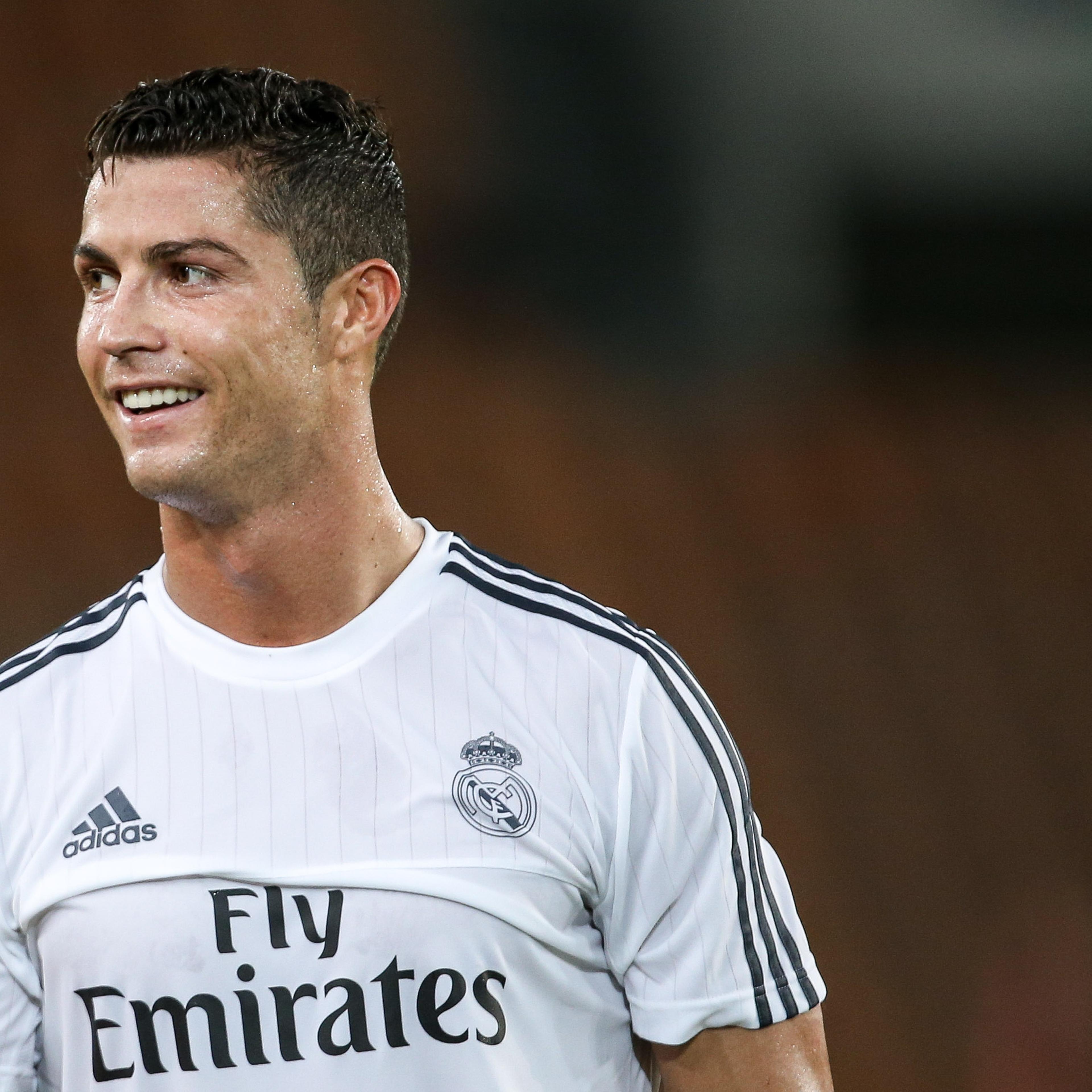Cristiano Ronaldo of Real Madrid takes part in a training session at Tianhe Sports Center on July 26, 2015 in Guangzhou, China.