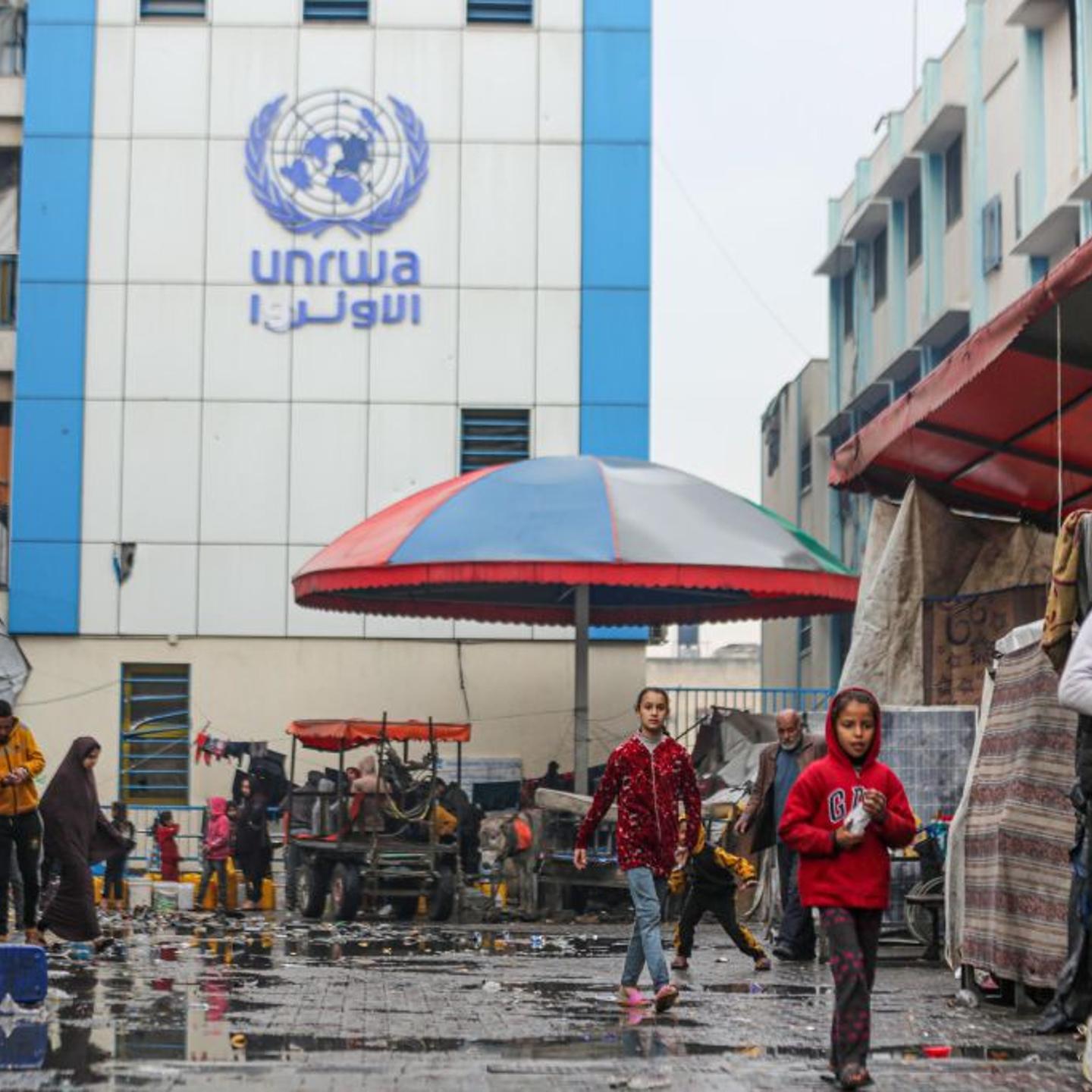 Palestinian families take refuge at UN schools amid Israeli attacks in Gaza