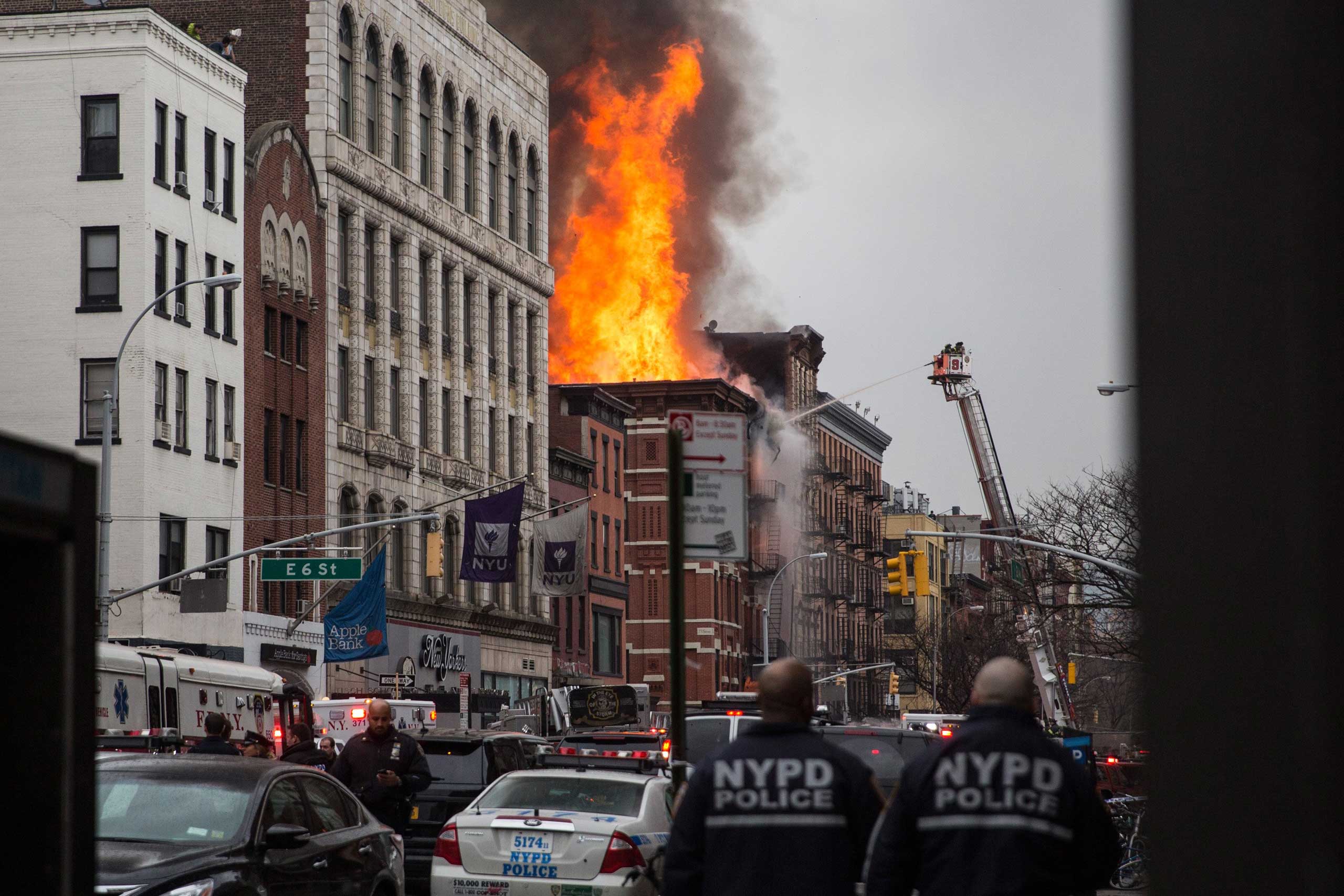 Building Explosion In Manhattan's East Village