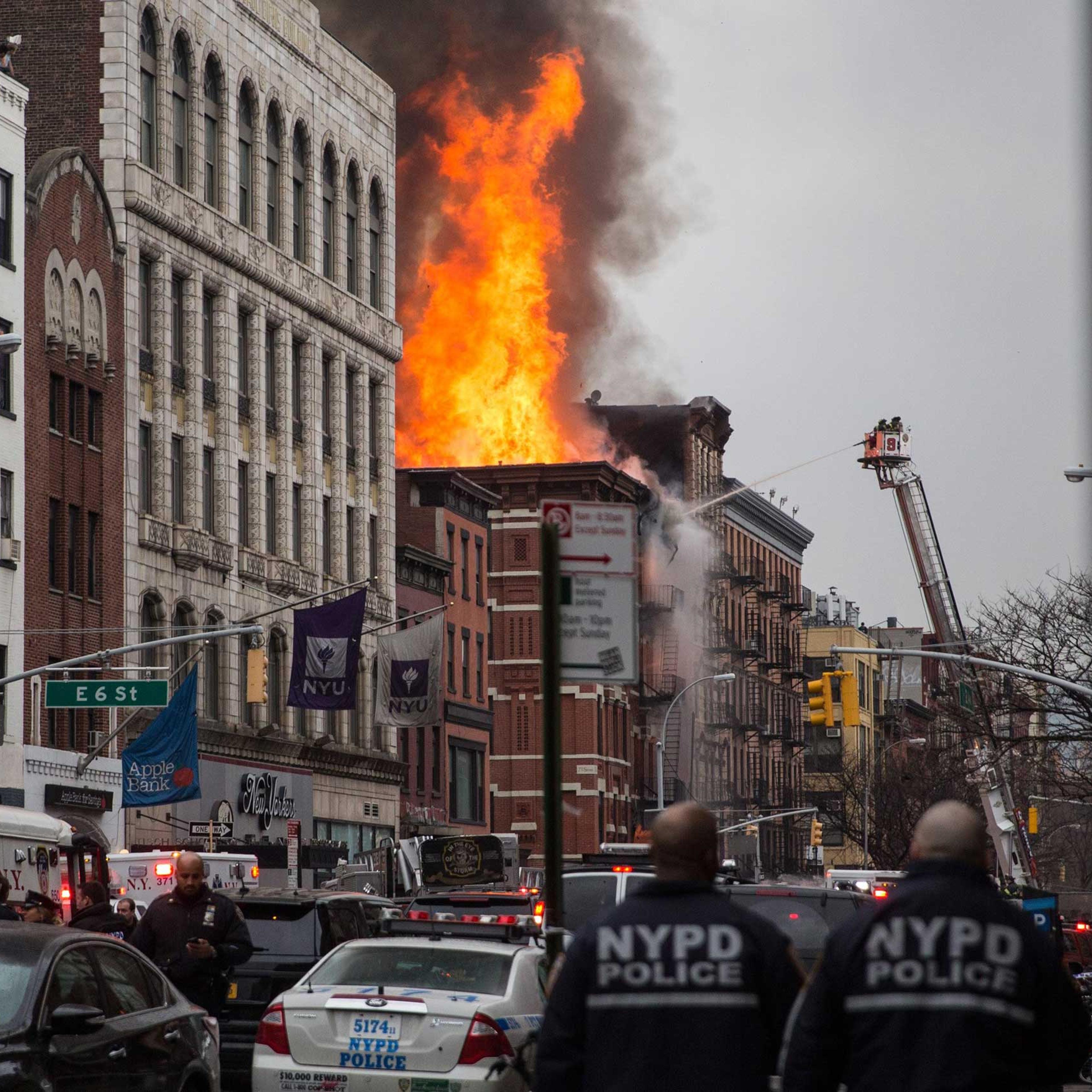 Building Explosion In Manhattan's East Village