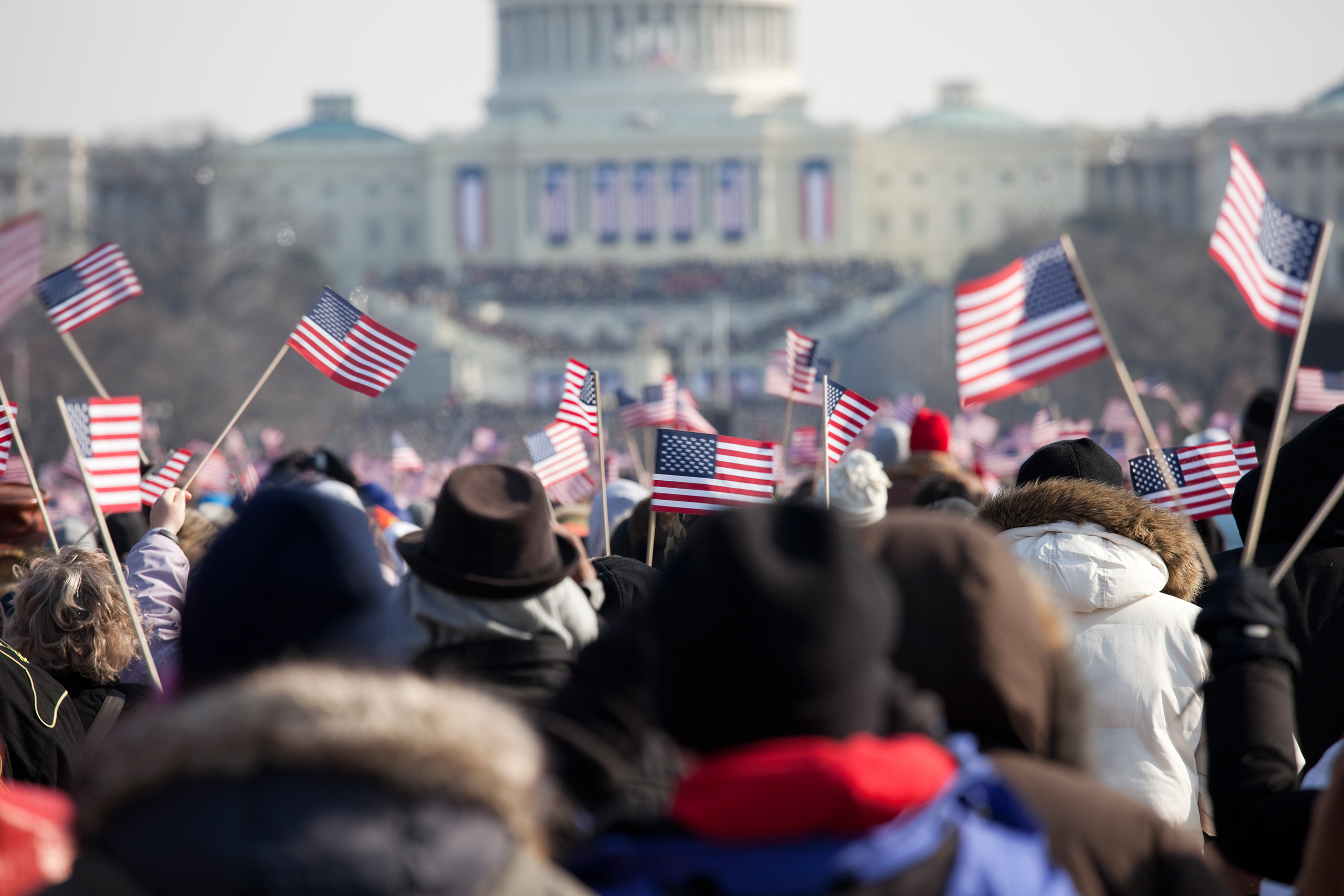 A view of the crowd at President Barack Obama's inauguration in Washington on Jan. 20, 2009.