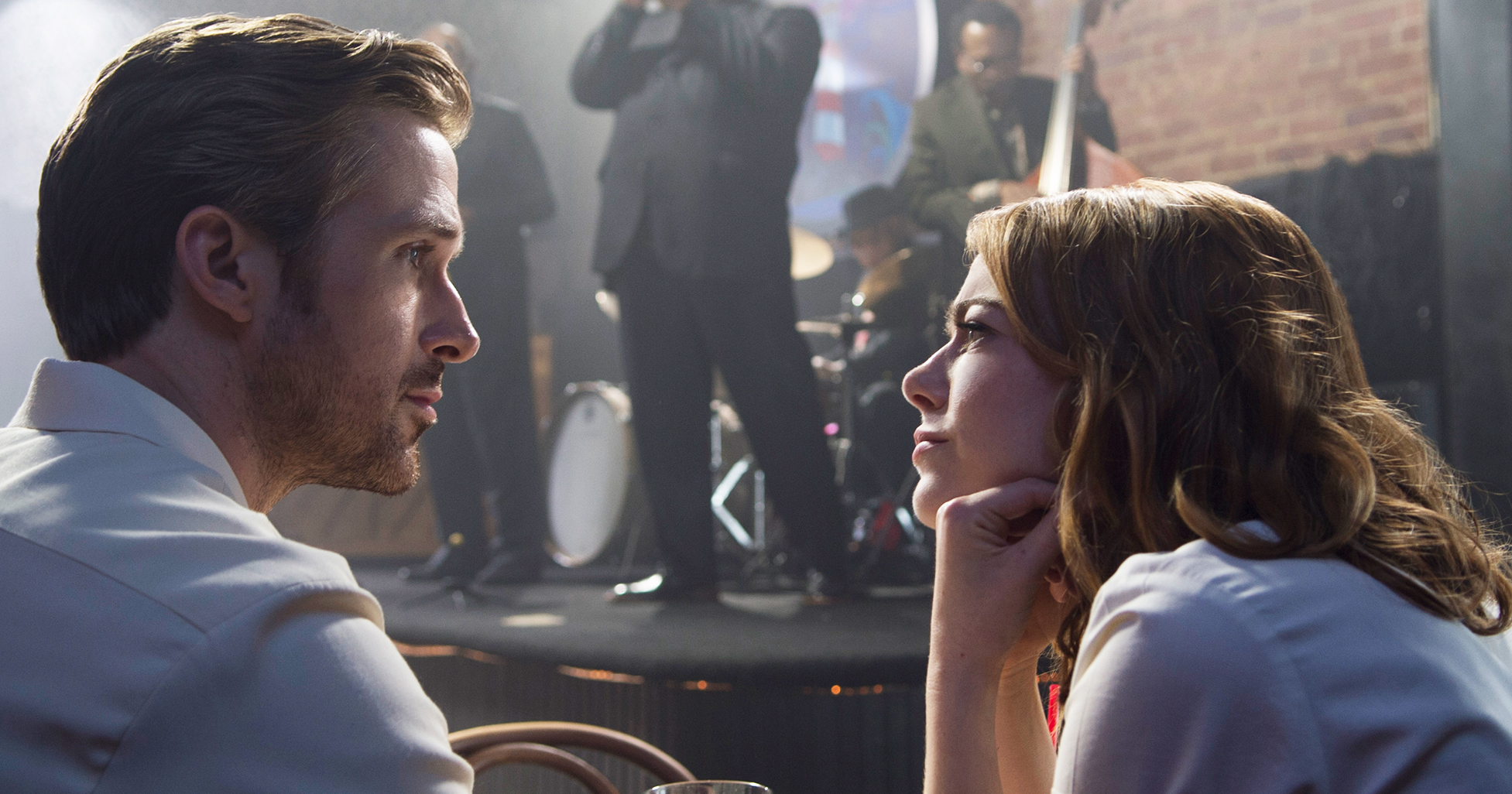 Ryan Gosling and Emma Stone in La La Land.
