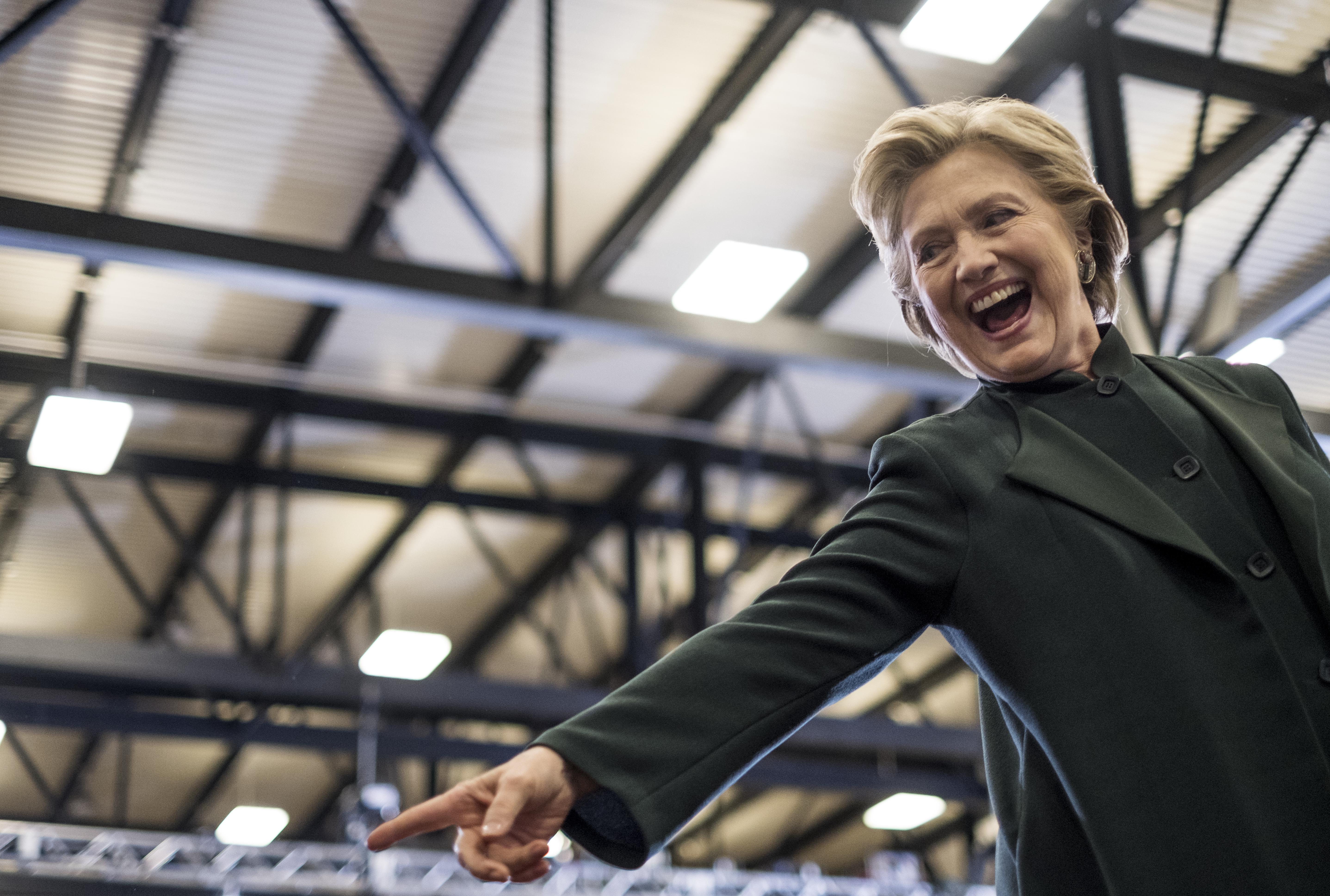Democratic Nominee for President of the United States former Secretary of State Hillary Clinton