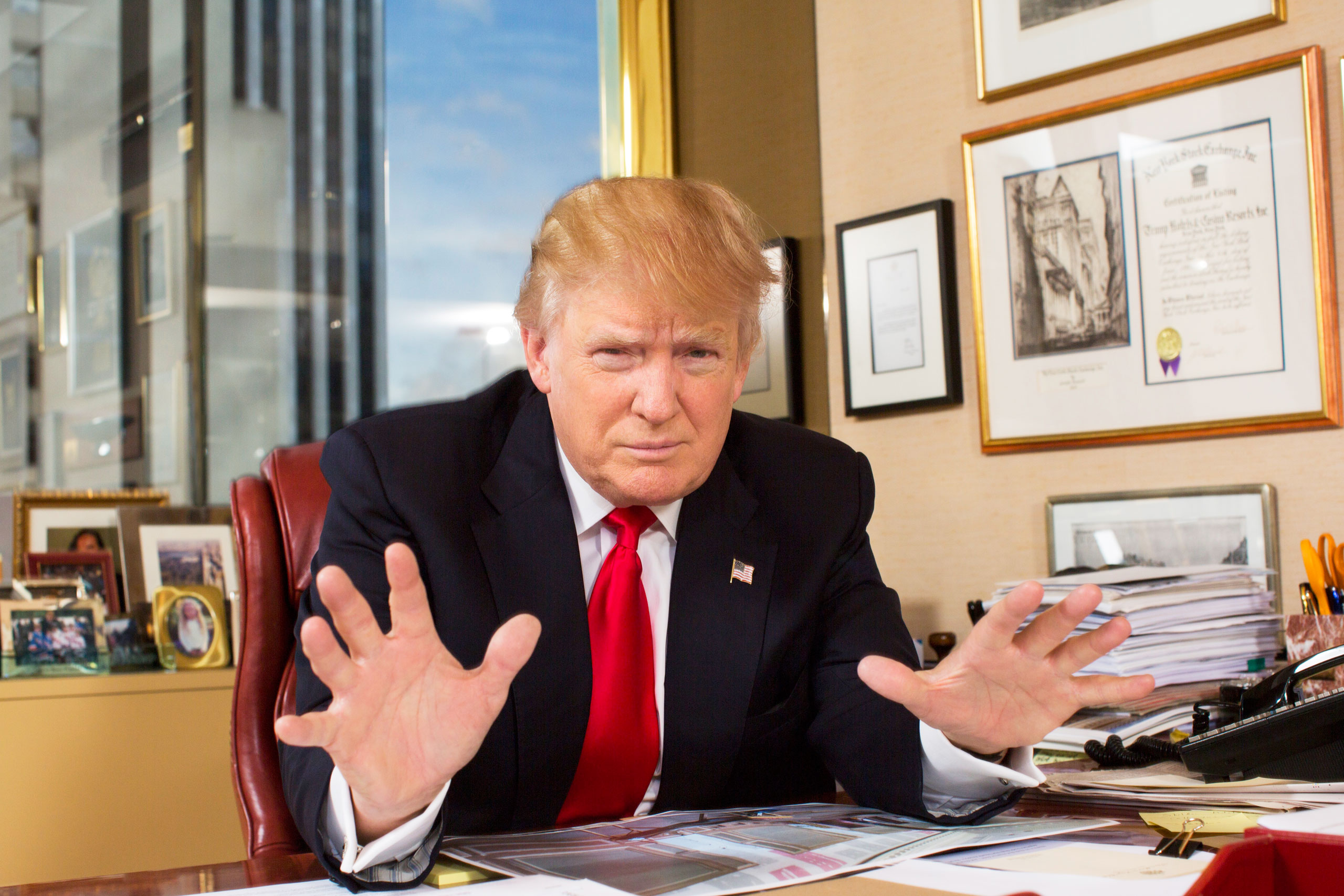 “I’m an intuitive person,” says the candidate, photographed at Trump Tower on July 11.