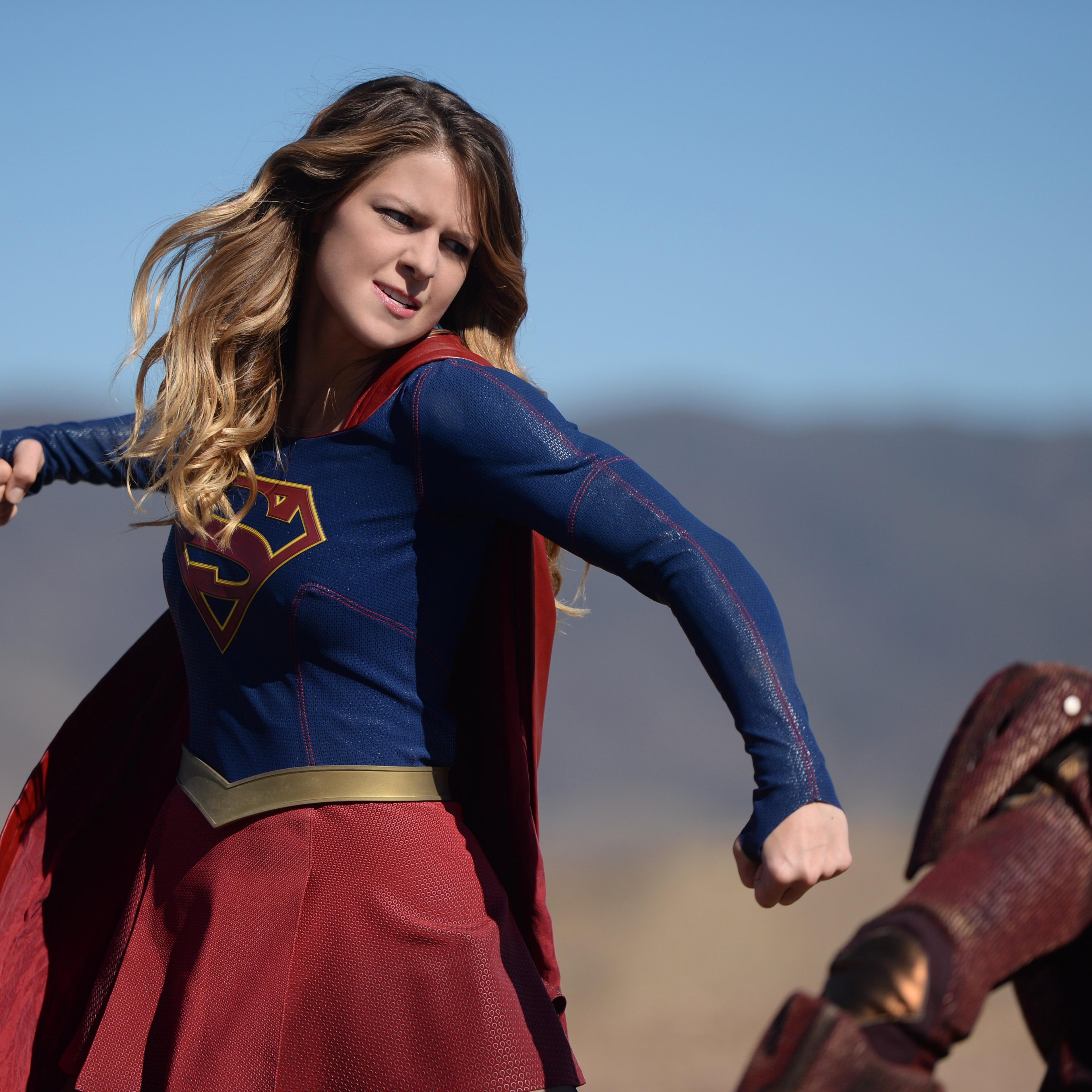 Melissa Benoist as Kara Danvers in <i>Supergirl.</i>