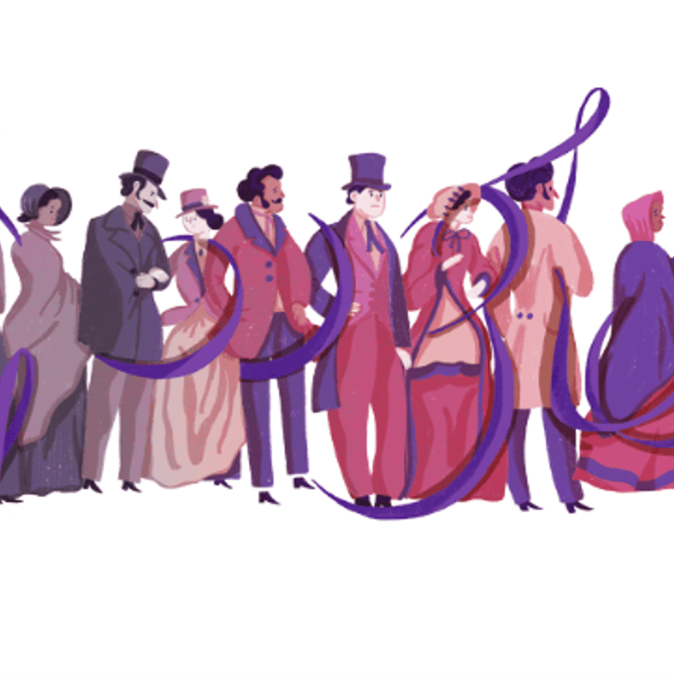 Google Doodle on March 12, 2018.