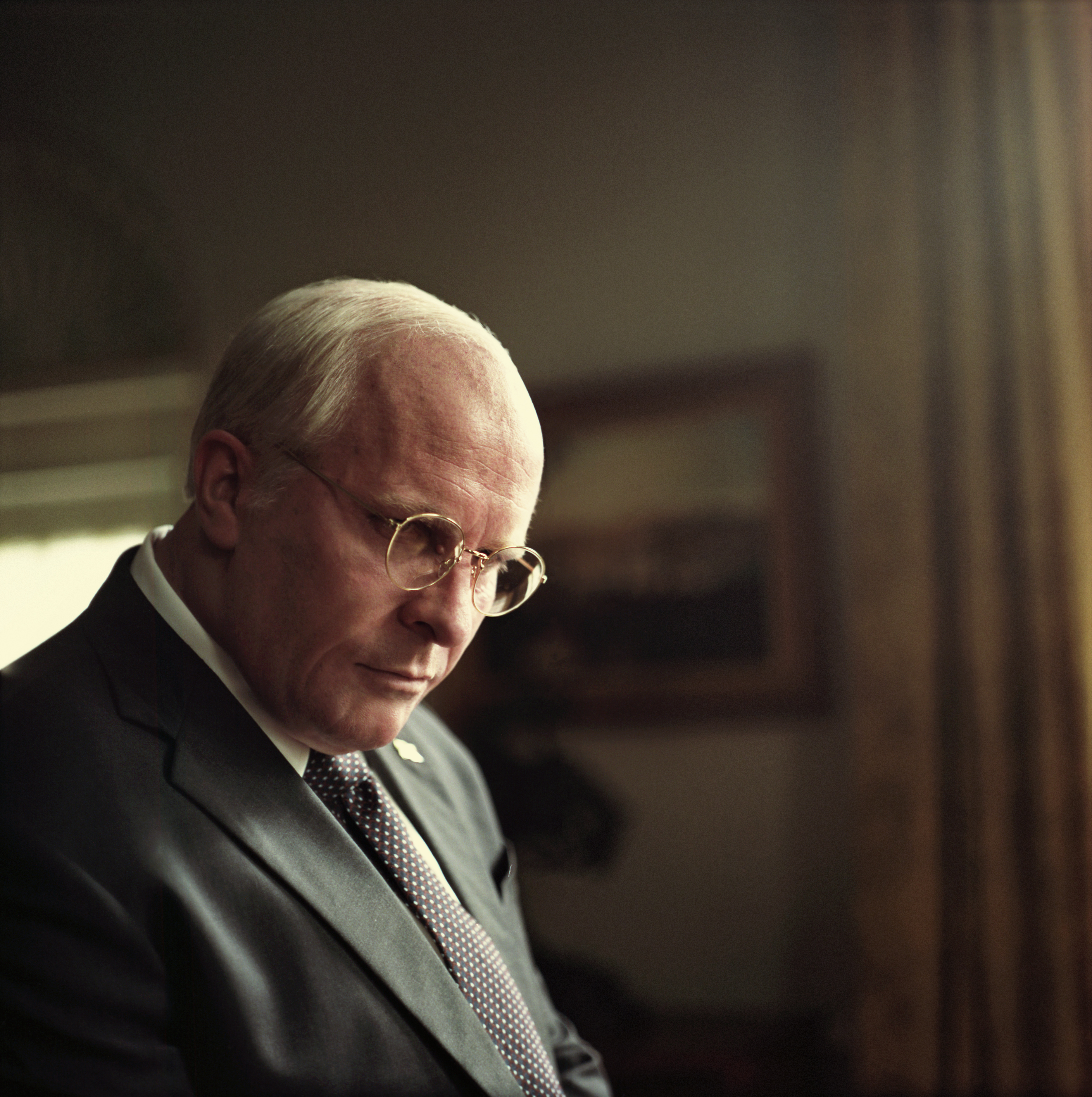 Christian Bale as Dick Cheney in Adam McKay’s VICE, an Annapurna Pictures release. Credit : Greig Fraser / Annapurna Pictures2018 © Annapurna Pictures, LLC. All Rights Reserved.