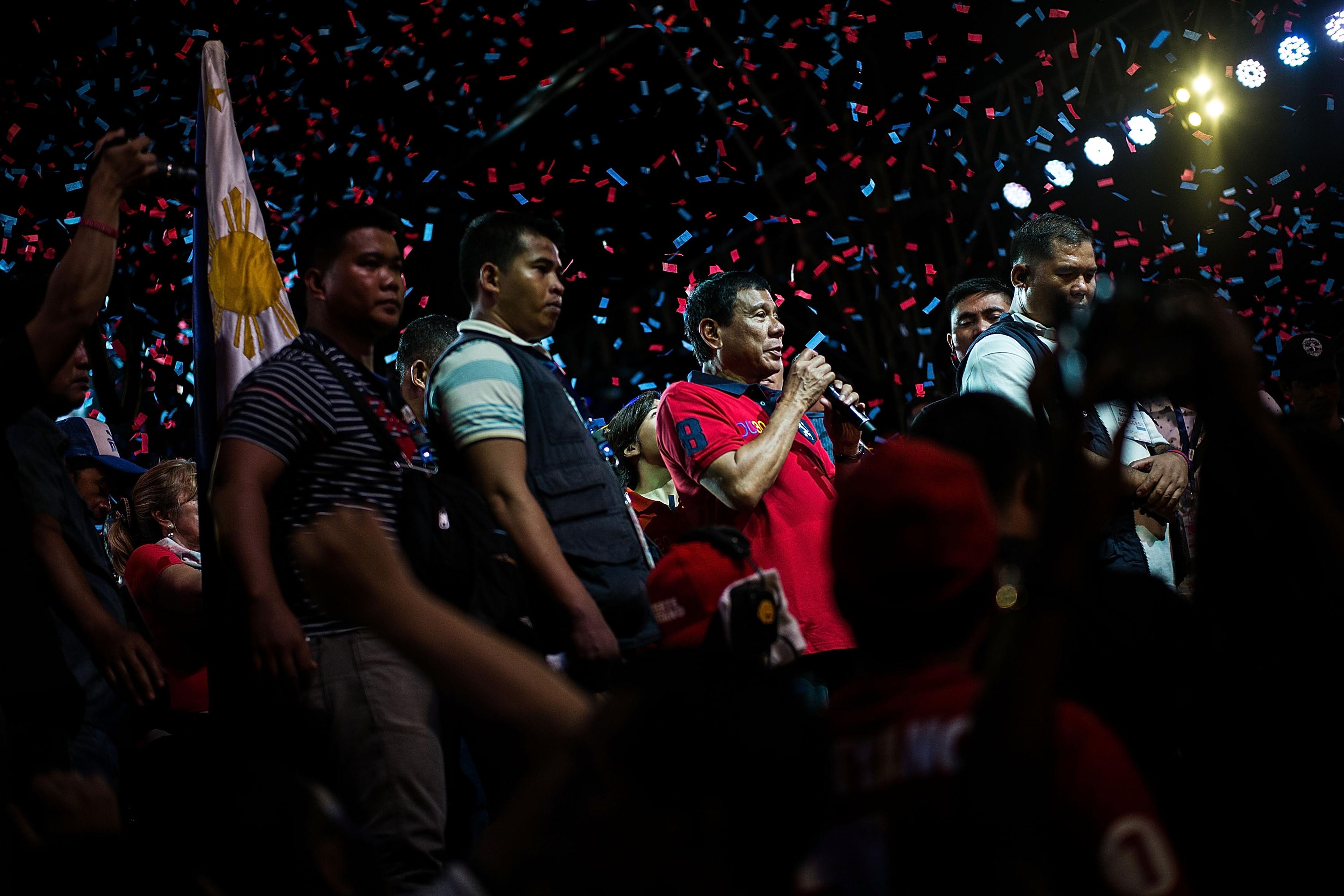 Philippines Presidential Candidates Final Campaign Rally In Manila