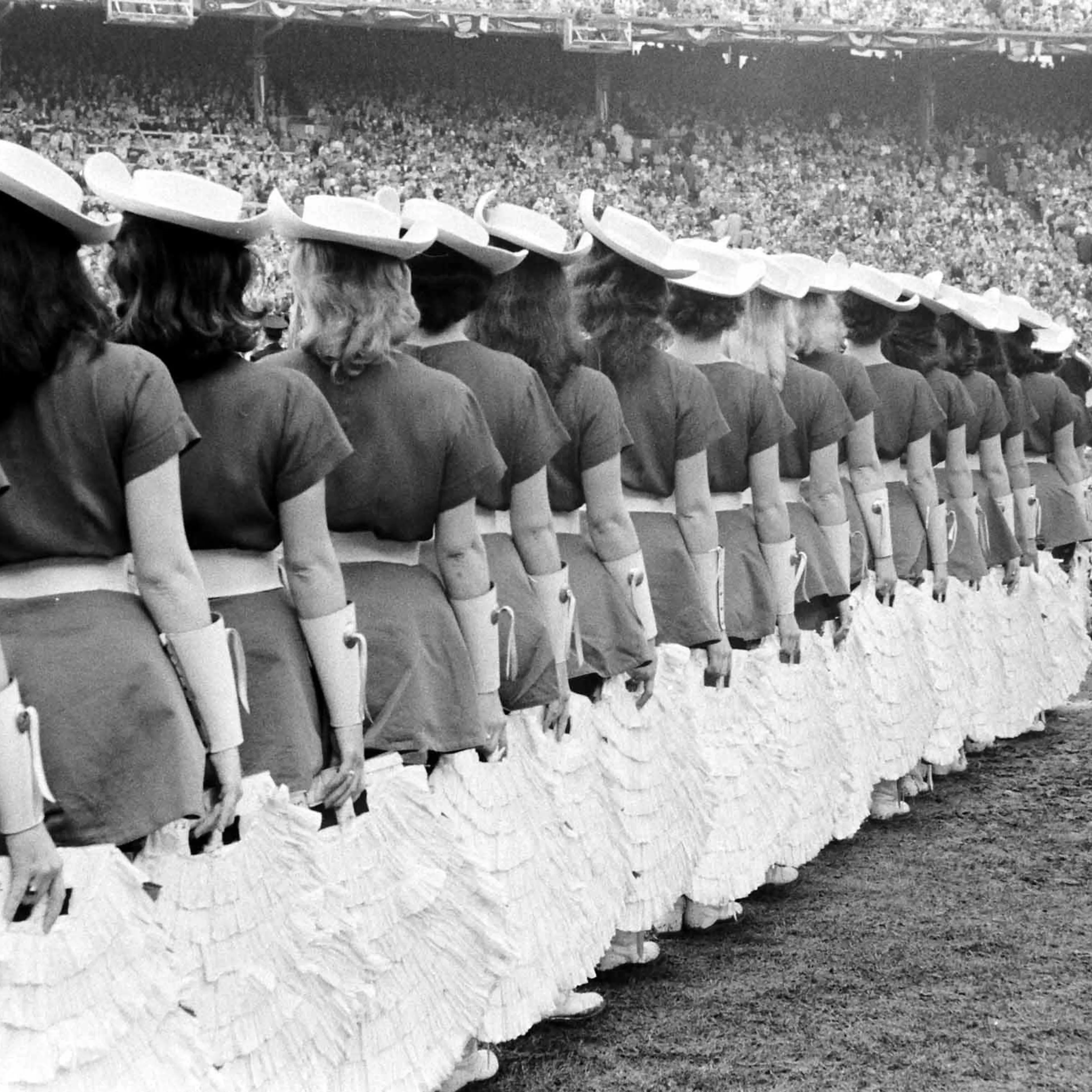 Cotton Bowl cheerleaders, 1960.