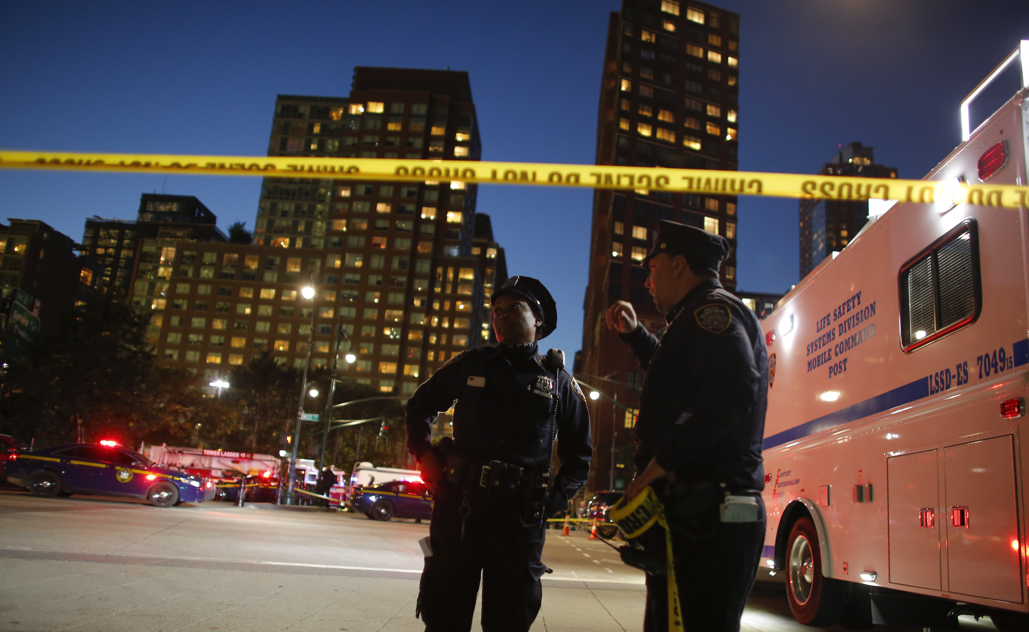 Multiple People Injured After Truck Plows Through New York City Bike Path