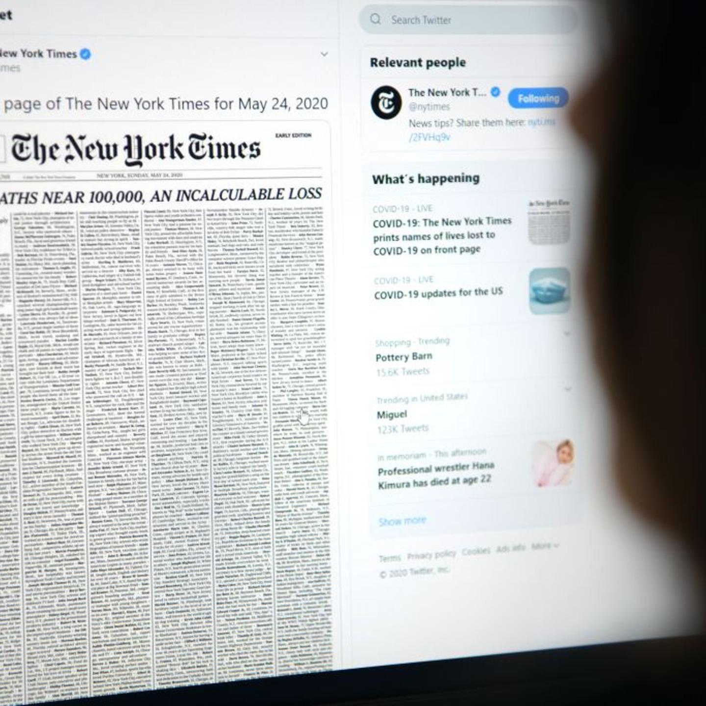 US-HEALTH-VIRUS-TOLL-NEWSPAPER