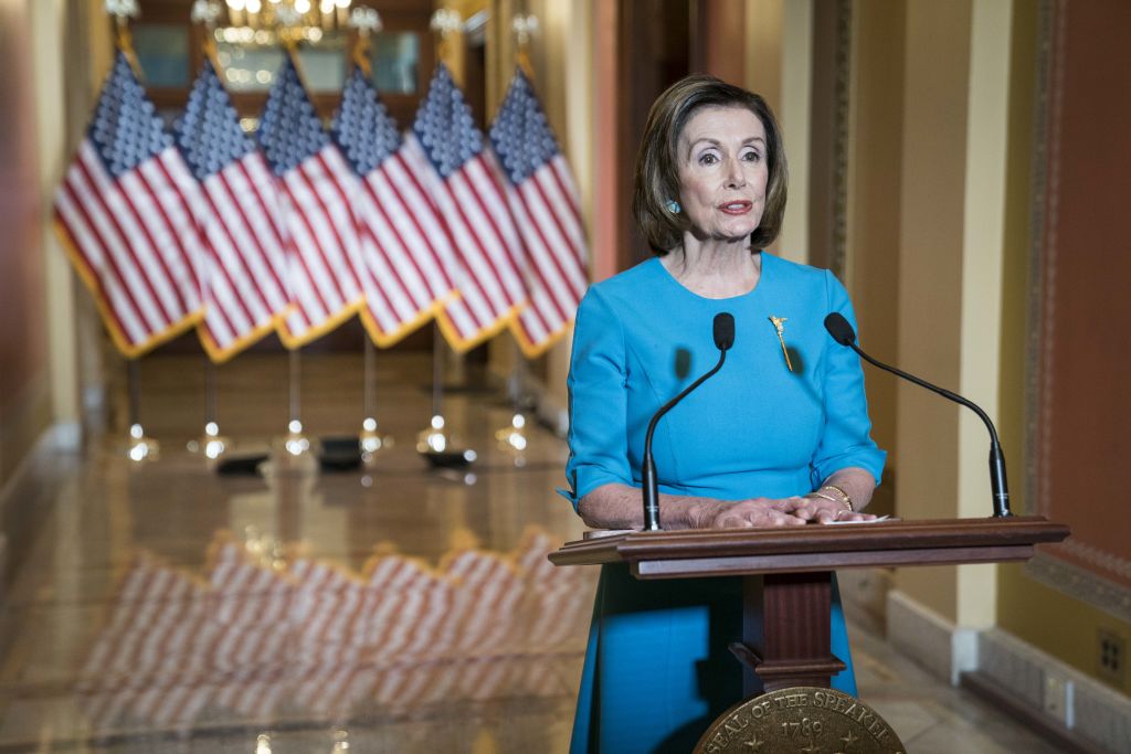 House Speaker Pelosi Delivers Statement On Families First Coronavirus Response Act