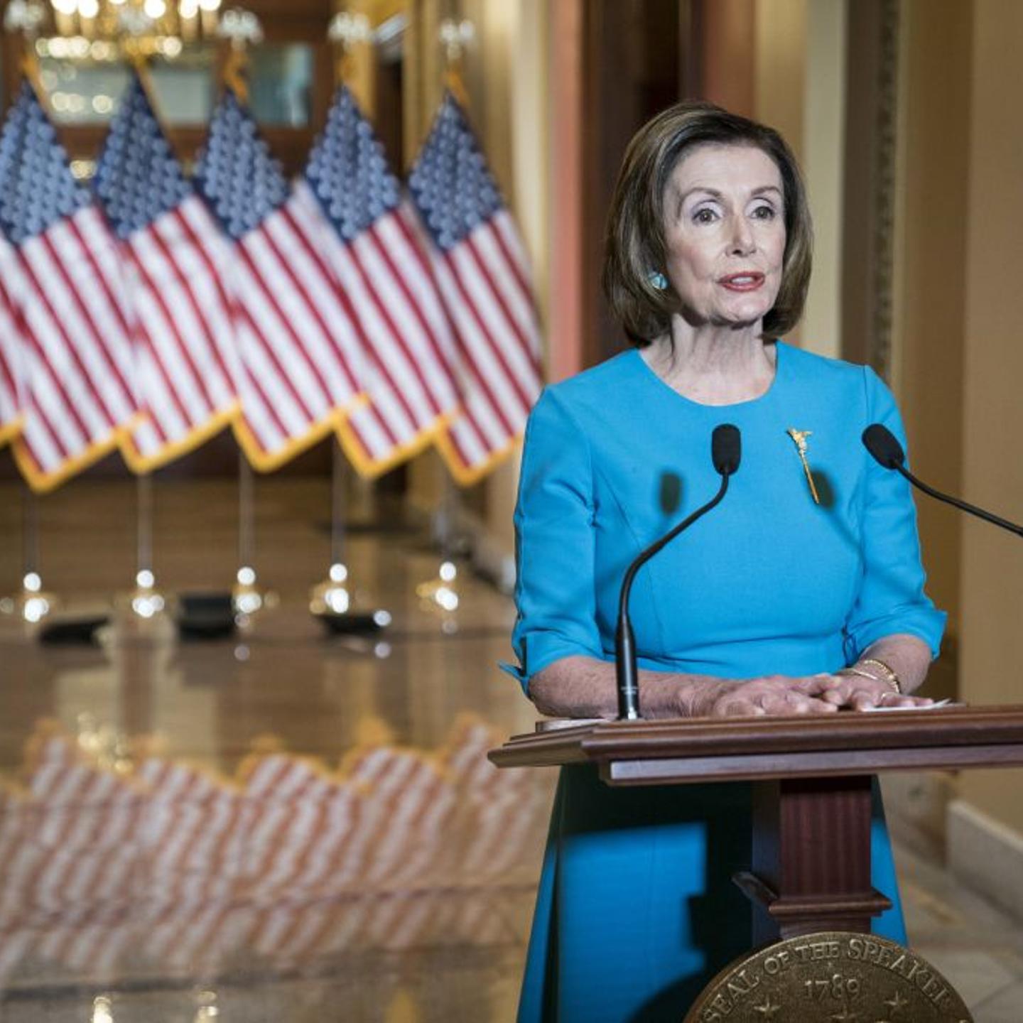 House Speaker Pelosi Delivers Statement On Families First Coronavirus Response Act