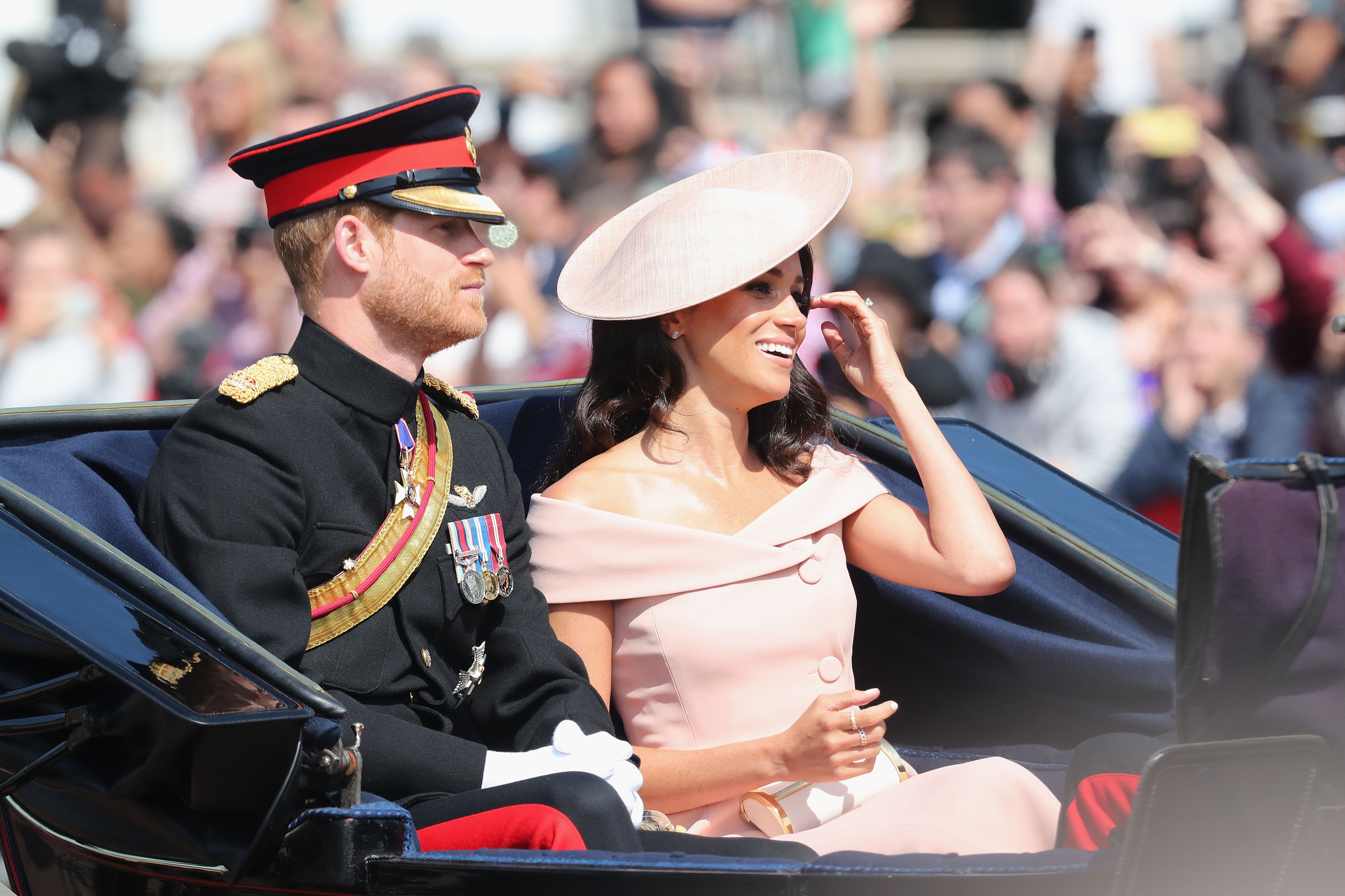 Meghan Markle and Prince Harry at Trooping the Colour