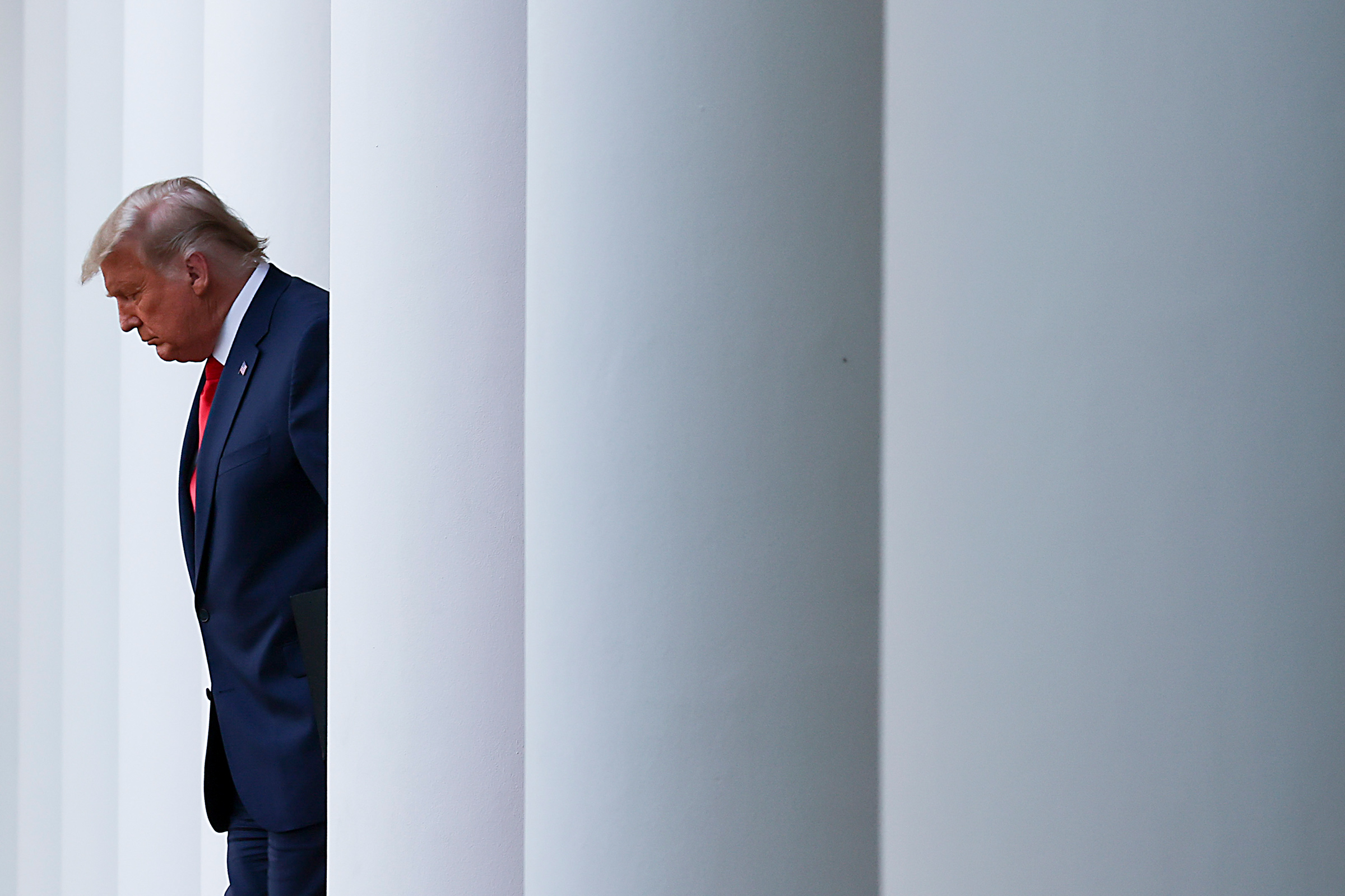 President Donald Trump walks up to speak about Operation Warp Speed in the Rose Garden at the White House Washington, D.C., on Nov. 13.