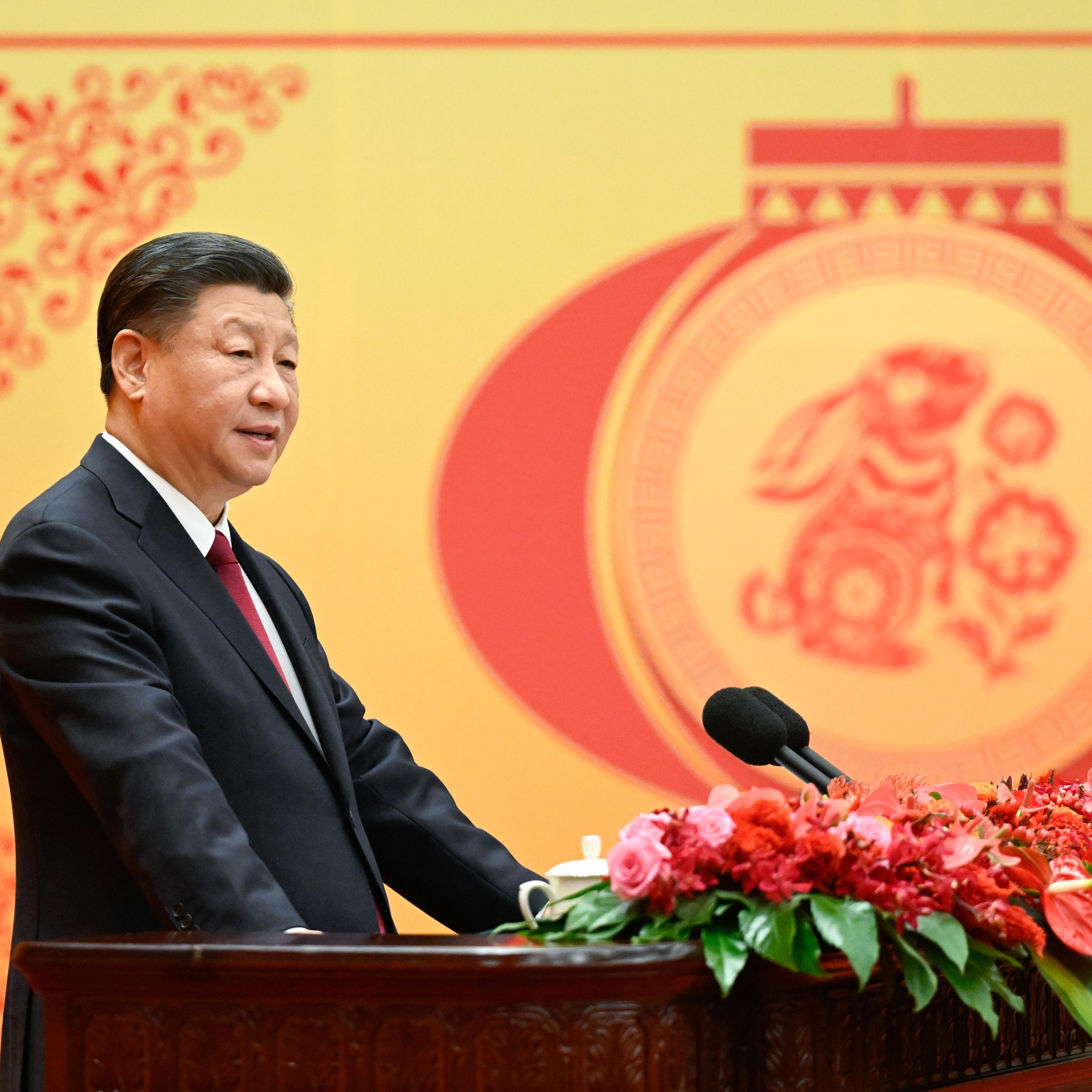 CHINA-BEIJING-CPC CENTRAL COMMITTEE-STATE COUNCIL-SPRING FESTIVAL-RECEPTION (CN)