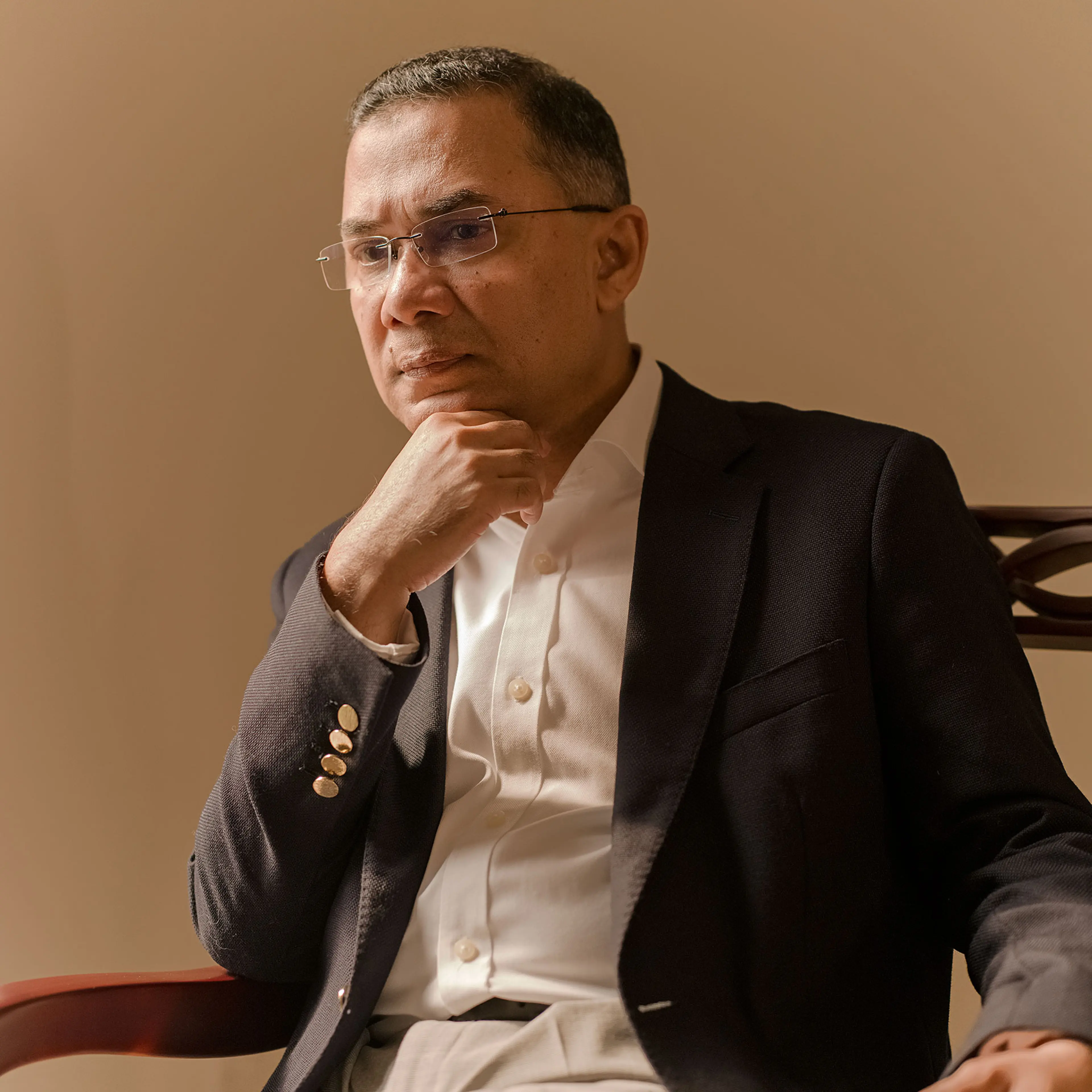 Tarique Rahman poses for a portrait in Dhaka, Bangladesh, on Jan. 12