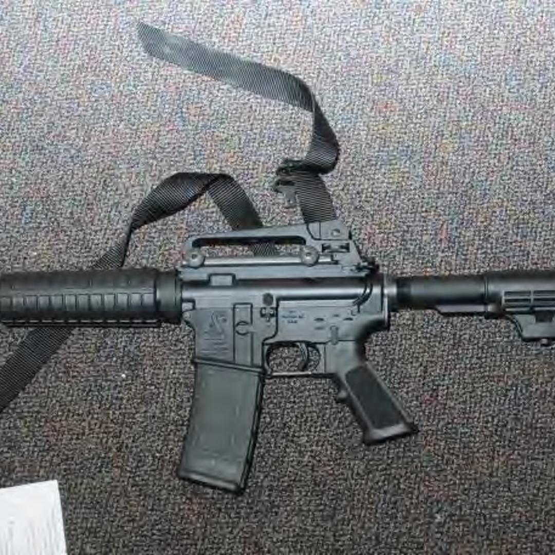 A photo provided by the Connecticut State Police shows a Bushmaster rifle at Sandy Hook Elementary School following the December 14, 2012 shooting rampage in Newtown, Connecticut.