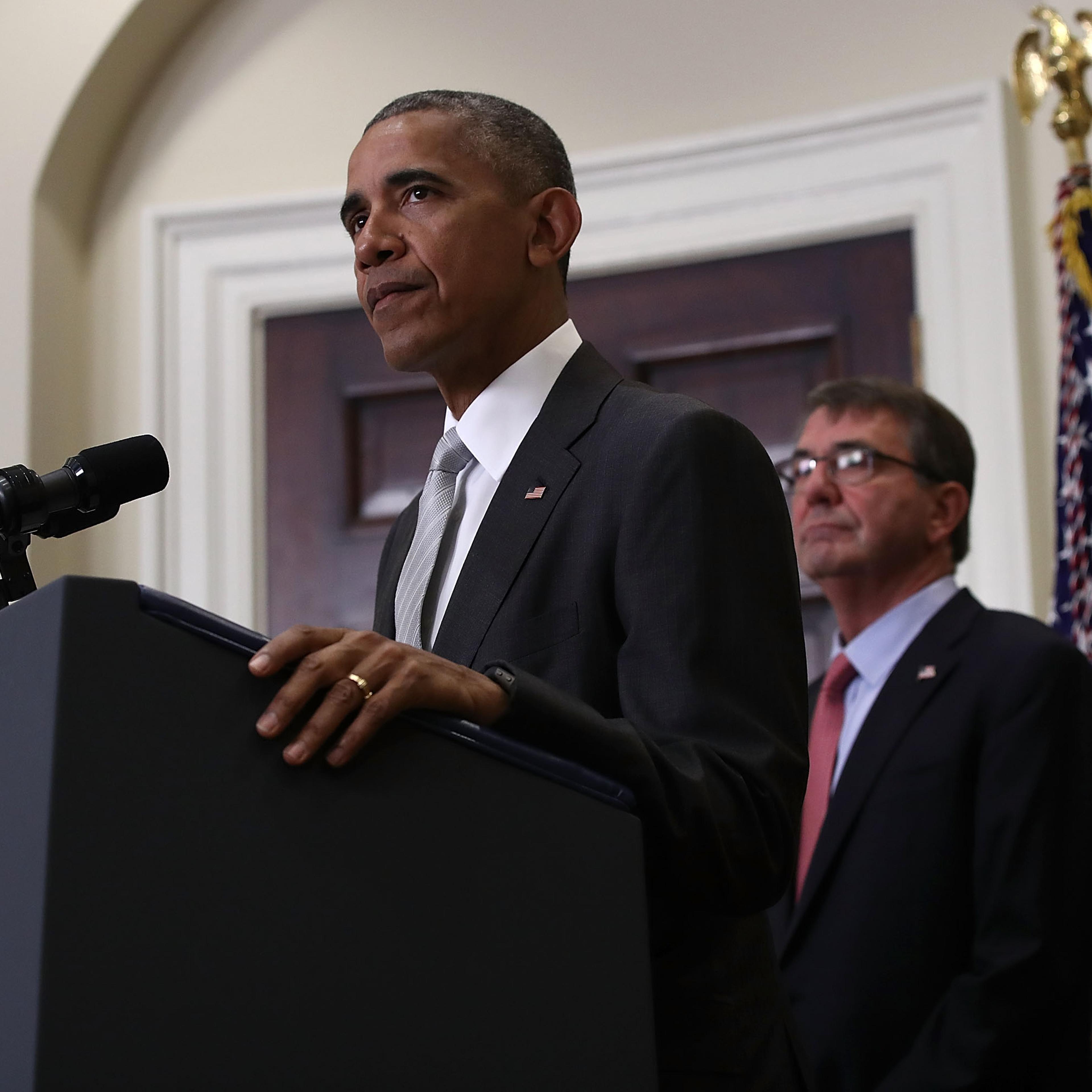 President Barack Obama delivers a statement on the deployment of U.S. troops in Afghanistan at the White House on July 6, 2016.