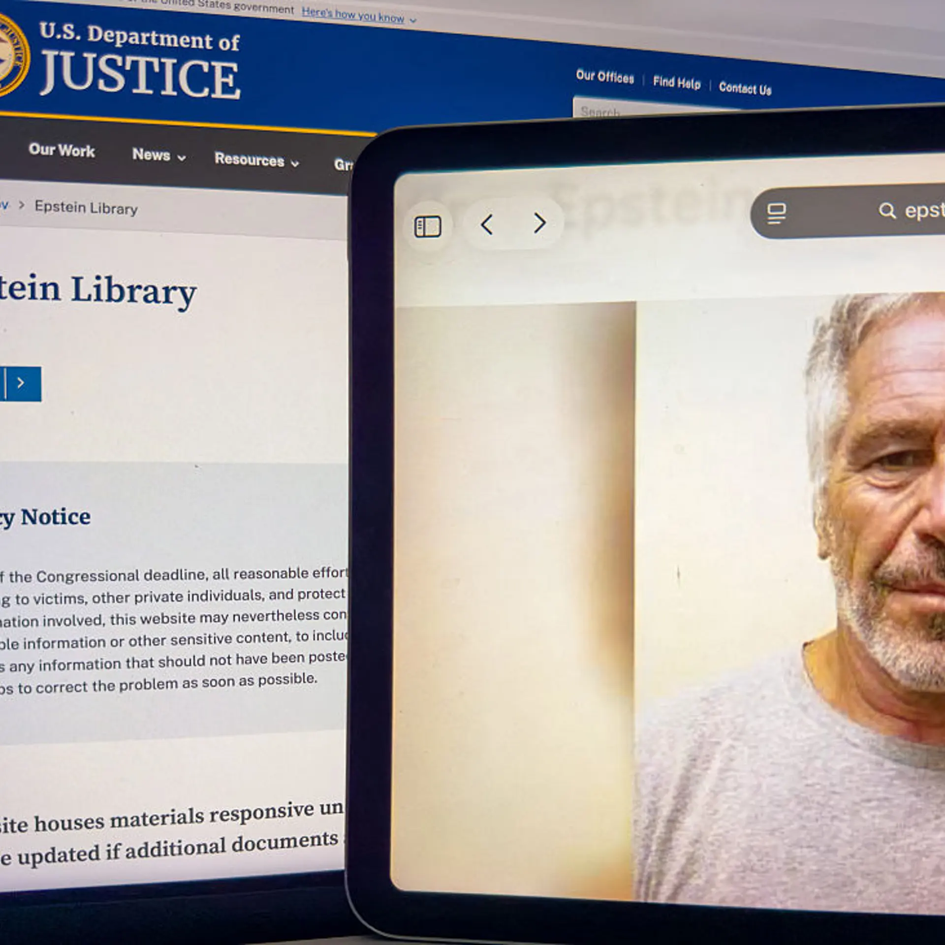 UNITED-STATES-WASHINGTON-DOJ-EPSTEIN-LIBRARY-PORTRAIT
