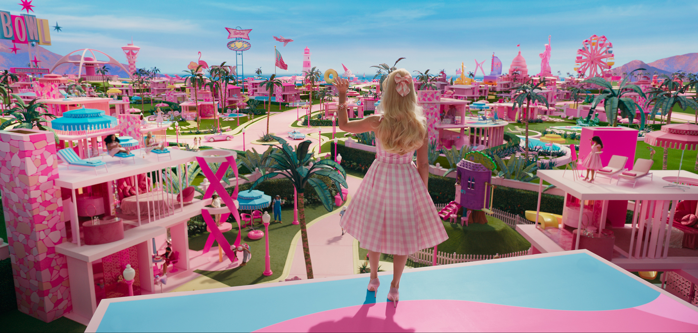 Margot Robbie as Barbie in Barbie Land