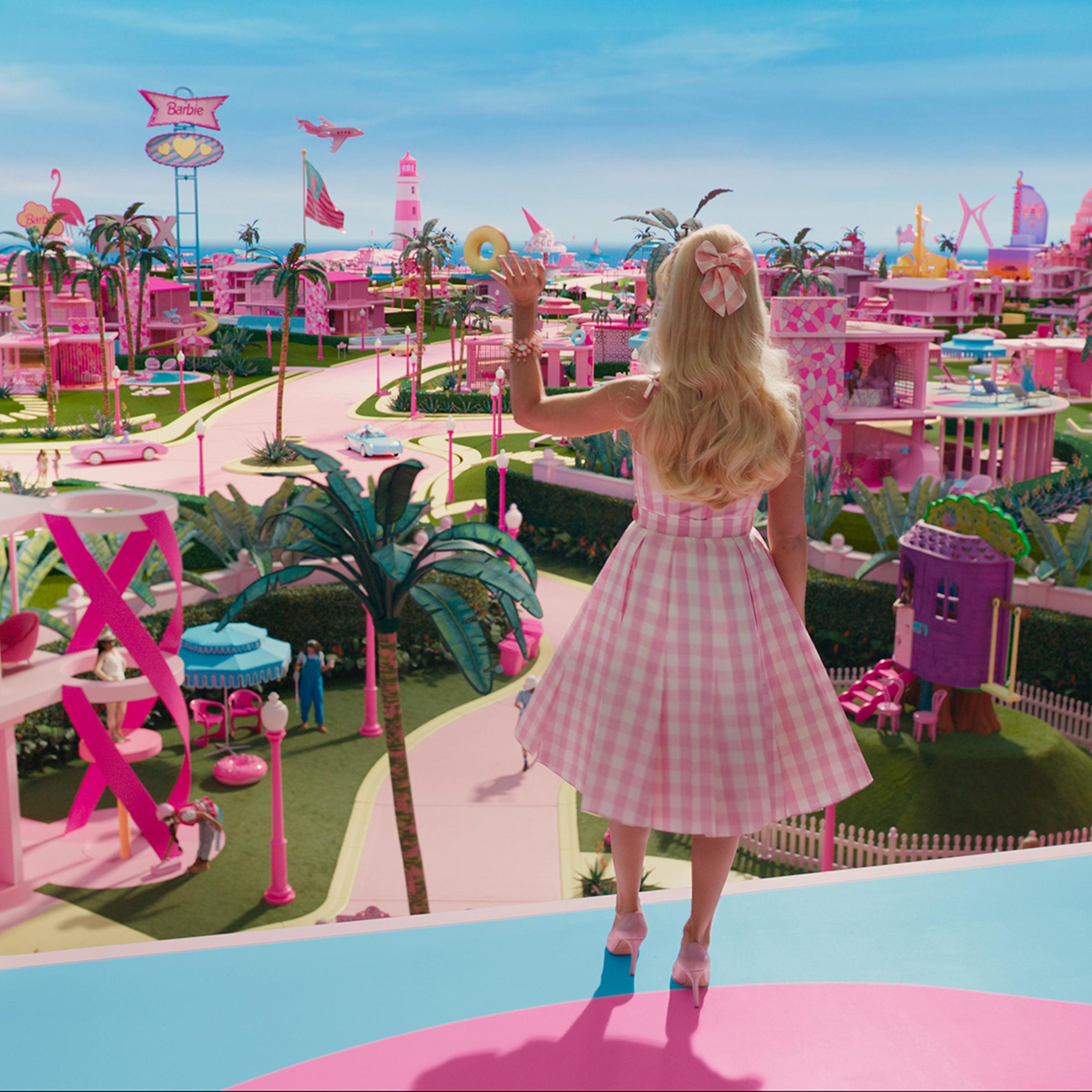 Margot Robbie as Barbie in Barbie Land