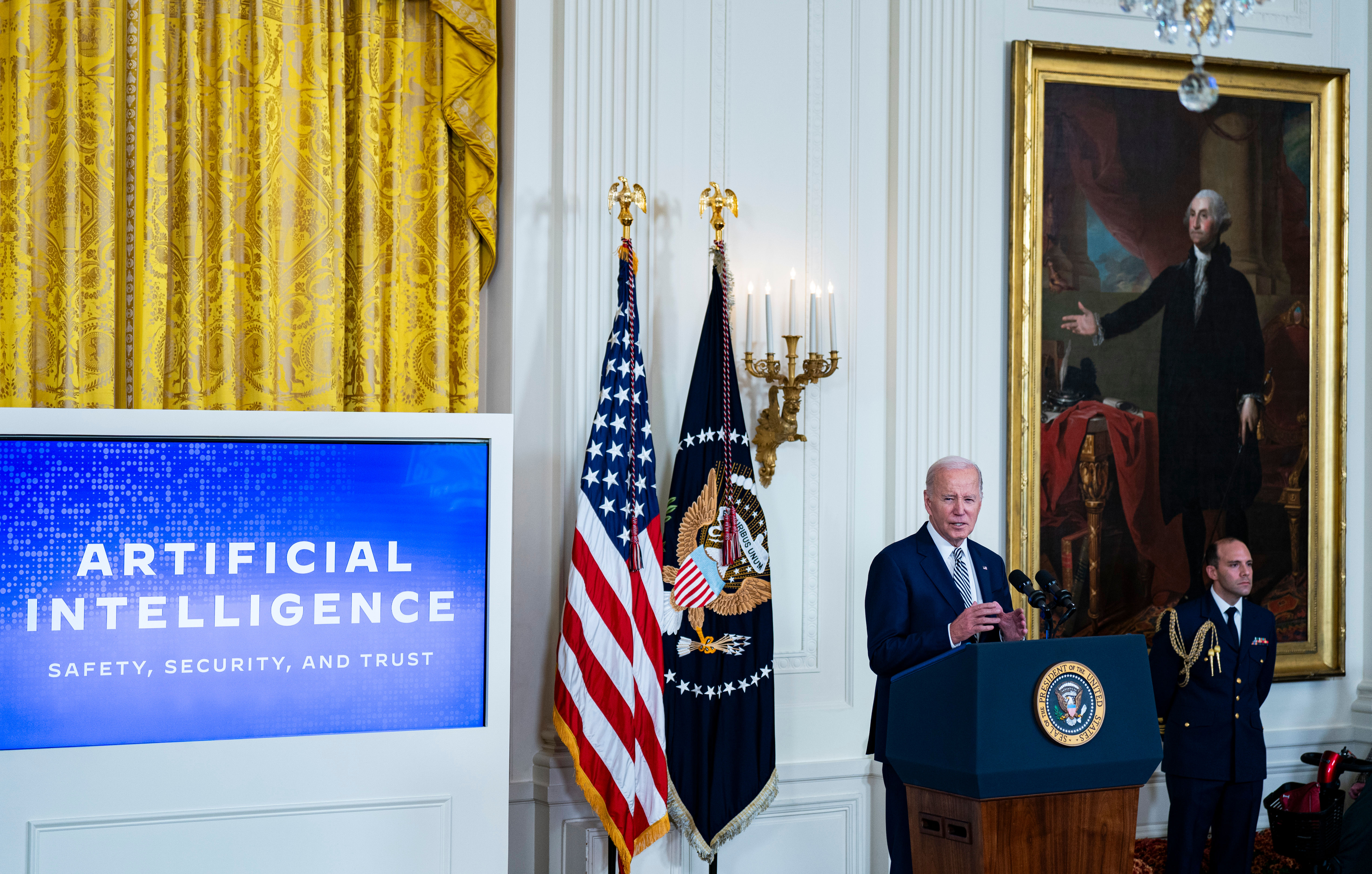 President Biden Delivers Remarks On Artificial Intelligence