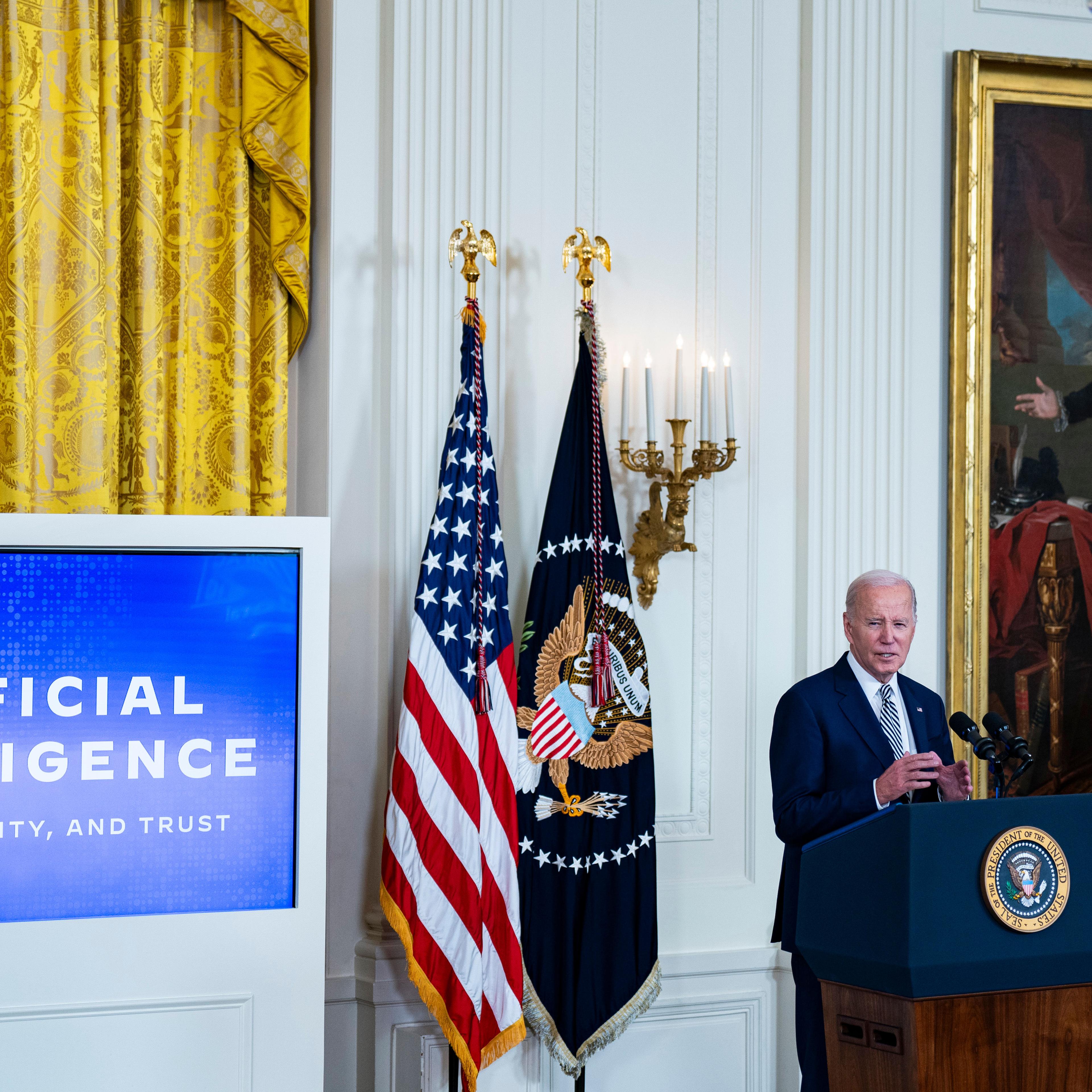 President Biden Delivers Remarks On Artificial Intelligence