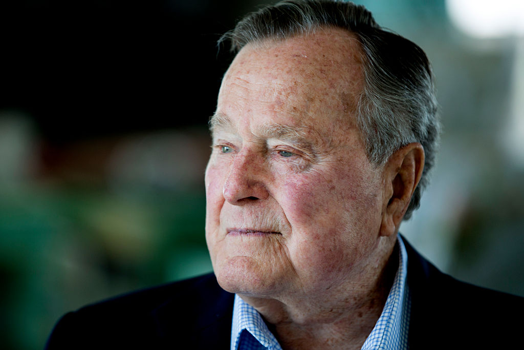 Former President and Director of Central Intelligence under President Gerald R. Ford, George H.W. Bush at his home in Kennebunkport