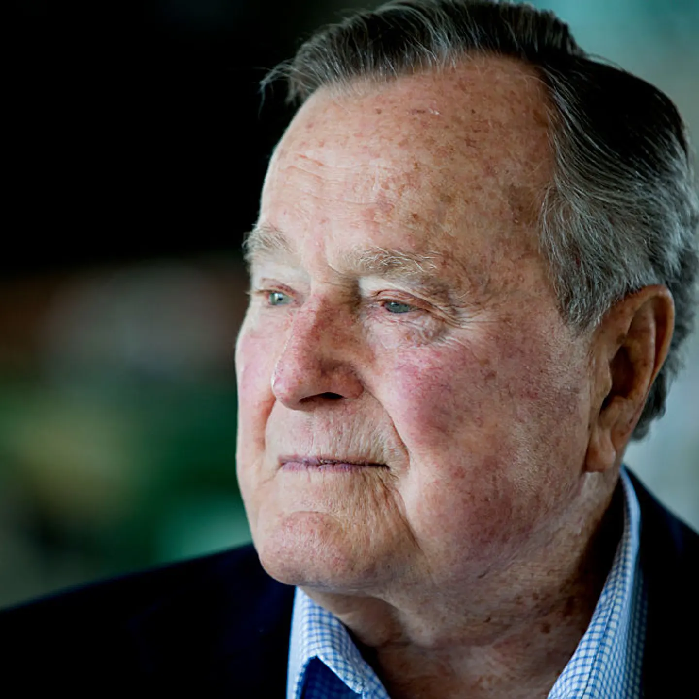 Former President and Director of Central Intelligence under President Gerald R. Ford, George H.W. Bush at his home in Kennebunkport