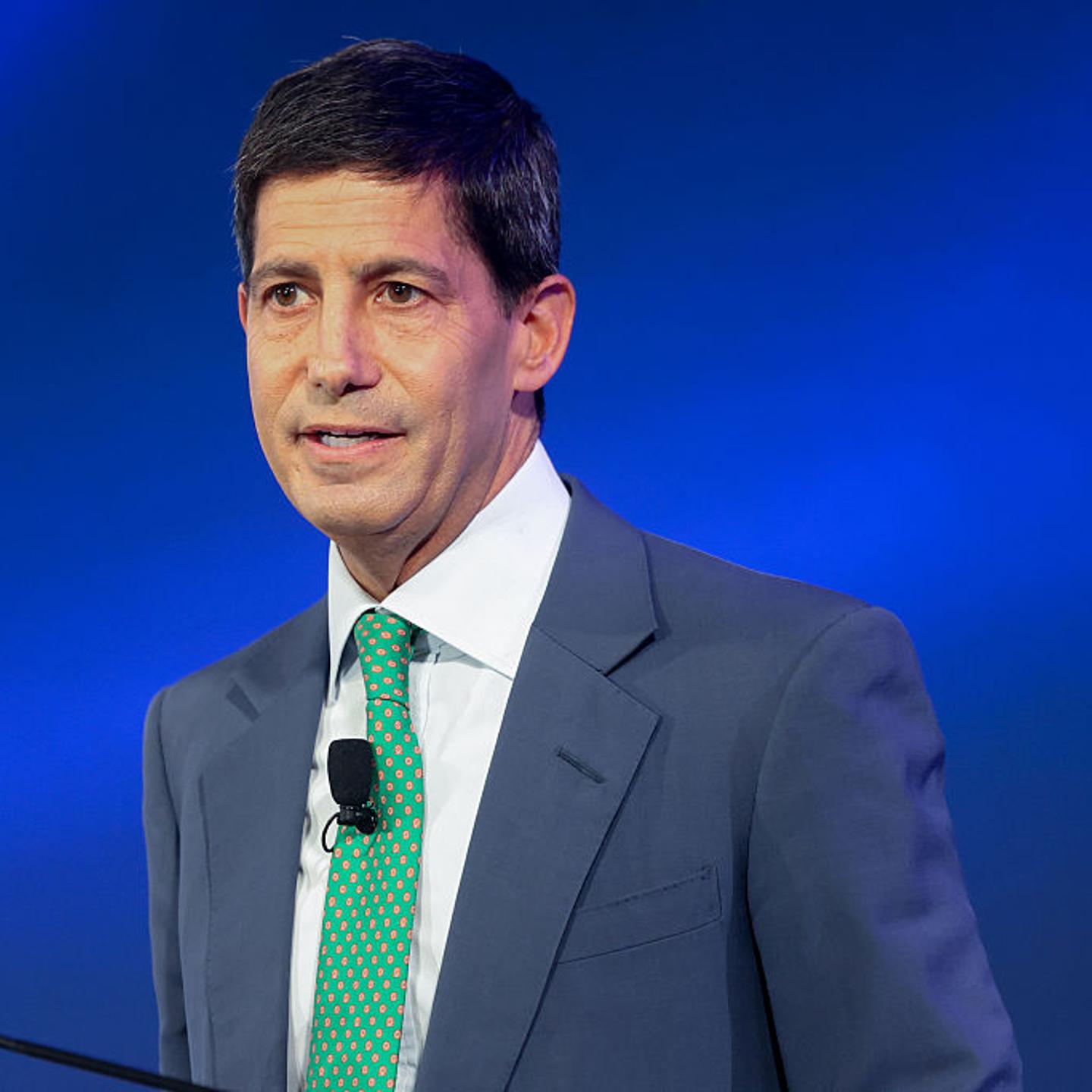 Kevin Warsh, former governor of the Federal Reserve, during the International Monetary Fund and World Bank Spring meetings at the IMF headquarters in Washington, D.C., on April 25, 2025.