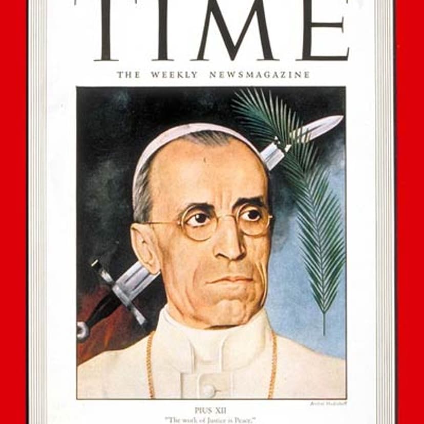 Pope Pius XII on the cover of the Aug. 16, 1943, issue of TIME.
