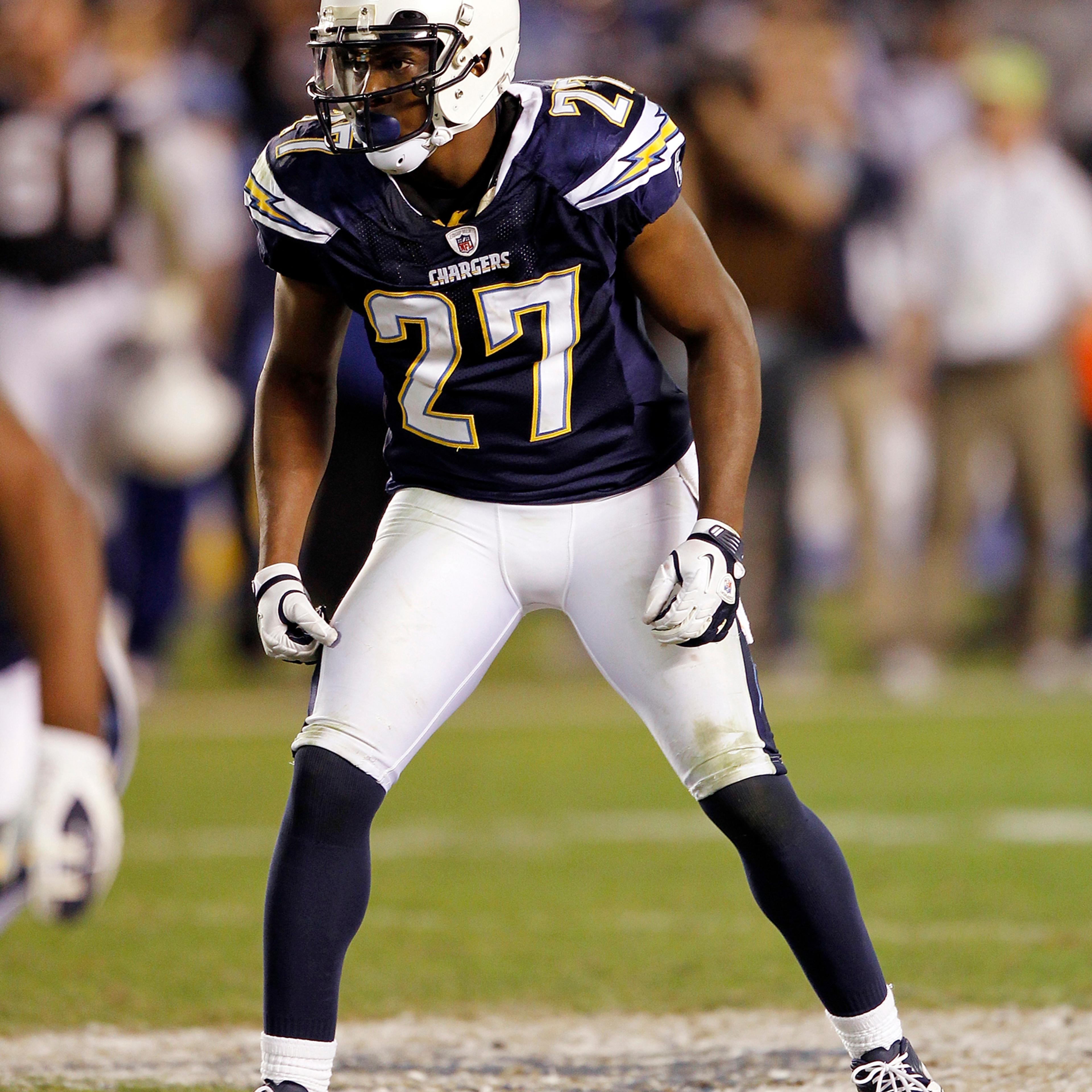 San Diego Chargers defensive back Paul Oliver (27) makes a move during the NFL week 10 football game against the Oakland Raiders on Thursday, November 10, 2011 in San Diego, Calif.