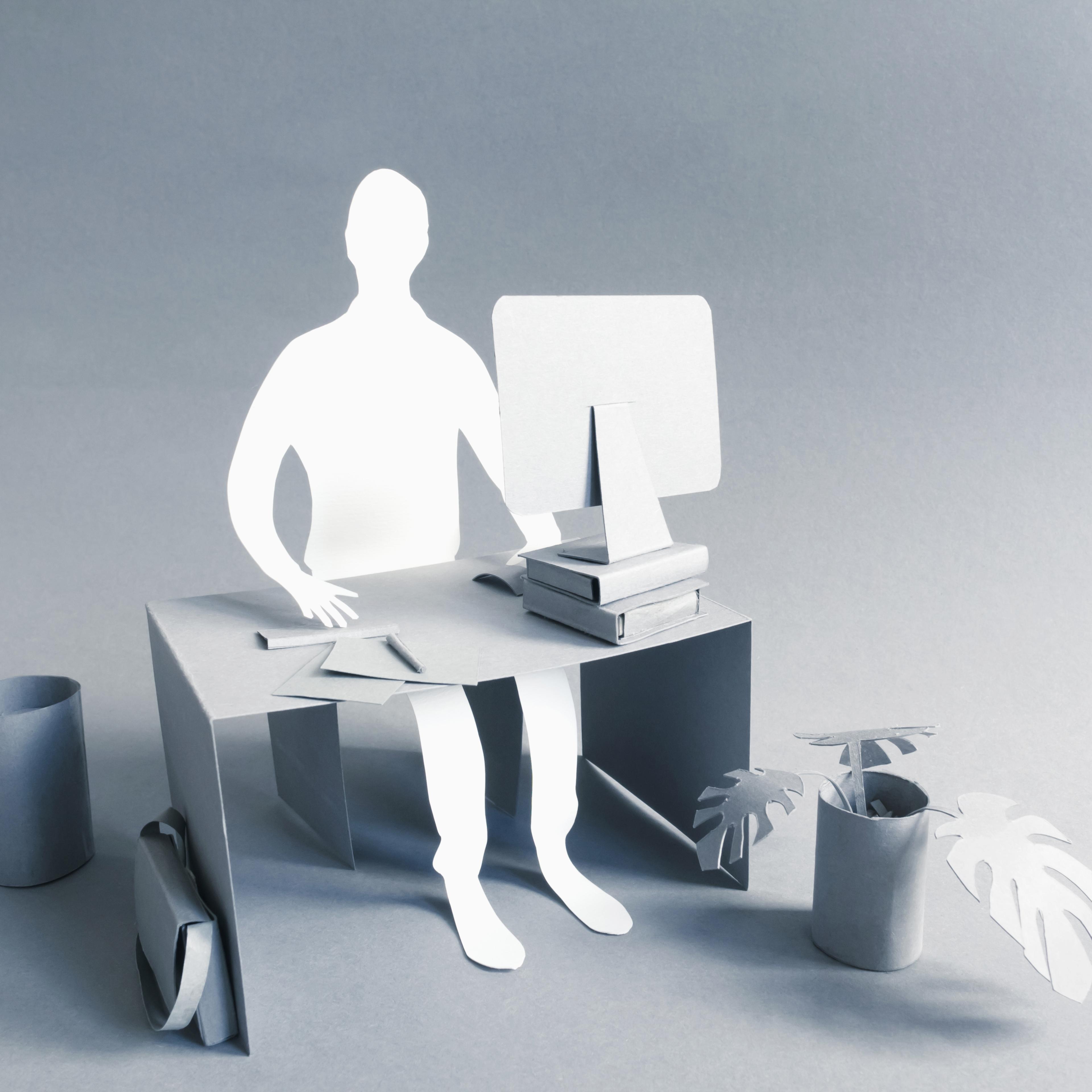 Paper businessman