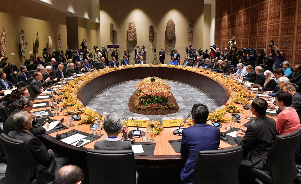 Russias PM Medvedev at 2018 APEC Summit in Papua New Guinea