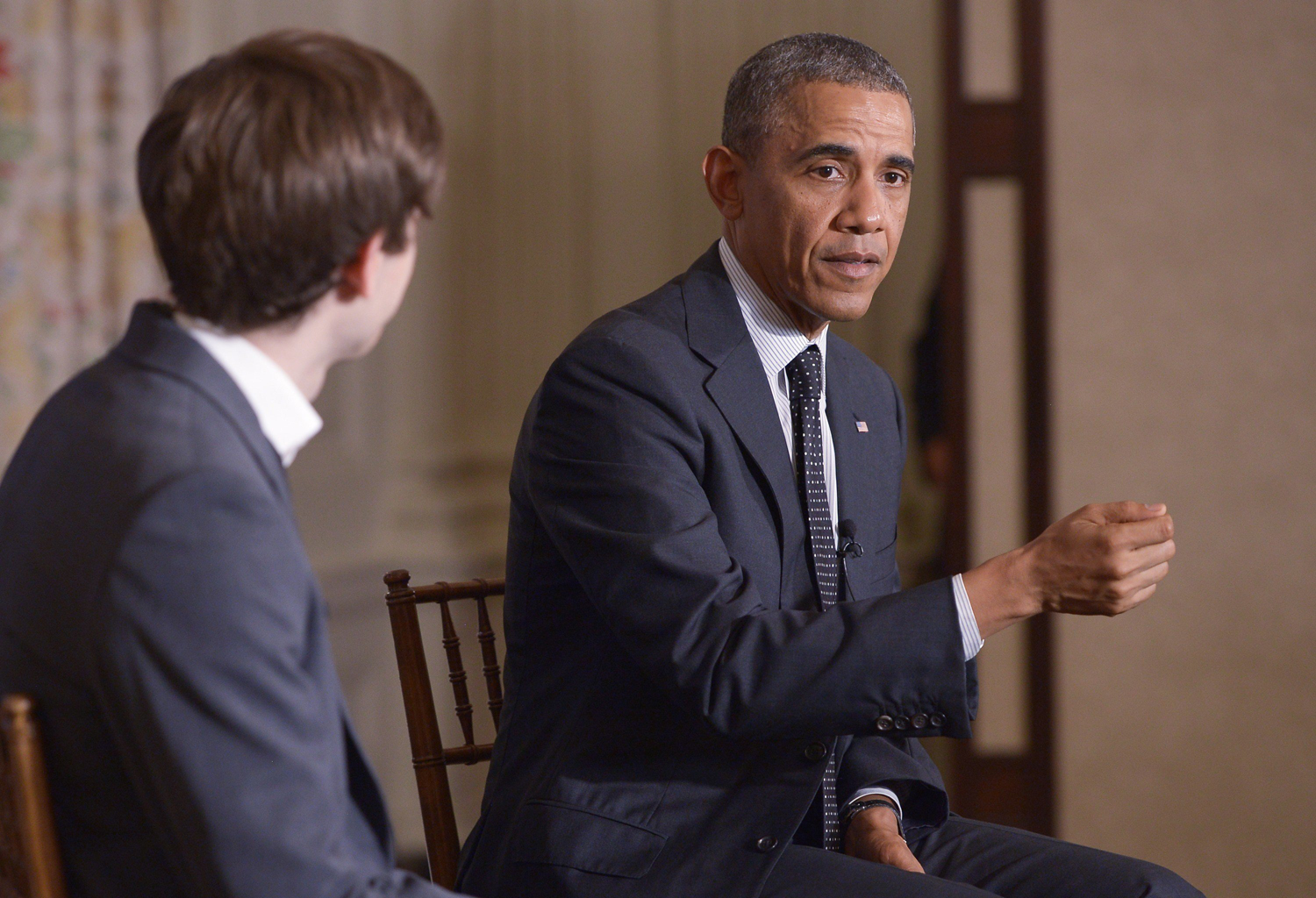 President Barack Obama speaks during an event on the bloging site Tumblr, in the State Dining Room on June 10, 2014 in Washington, DC.