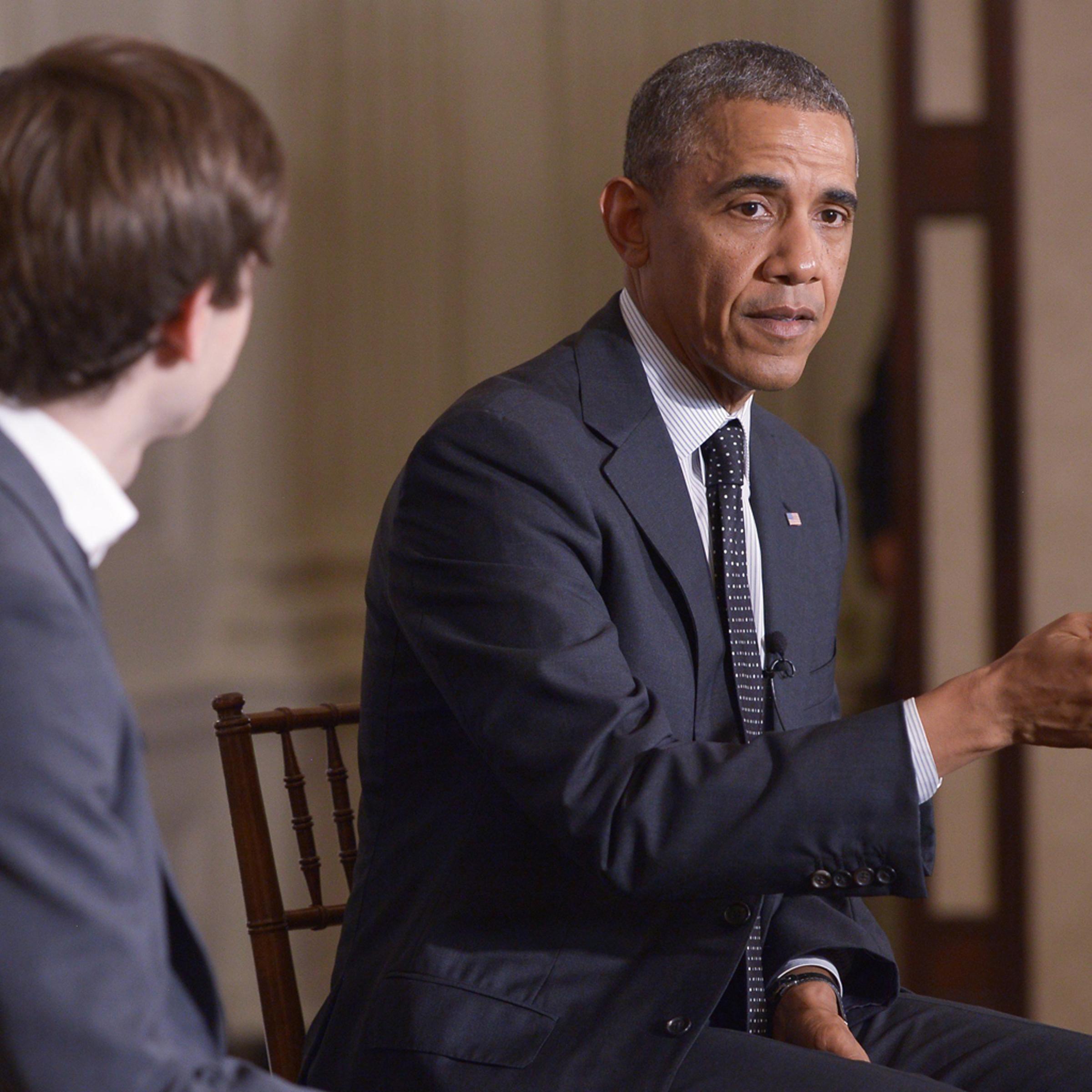 President Barack Obama speaks during an event on the bloging site Tumblr, in the State Dining Room on June 10, 2014 in Washington, DC.