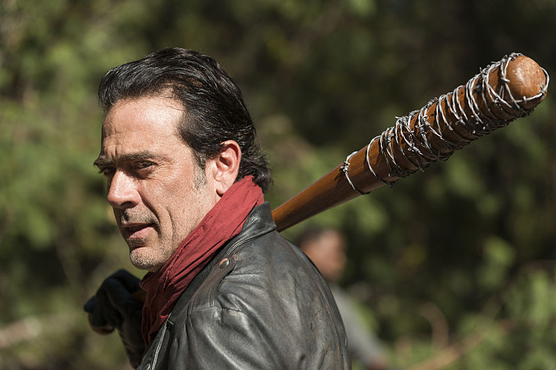 Jeffrey Dean Morgan as Negan in The Walking Dead Season 7, Episode 16