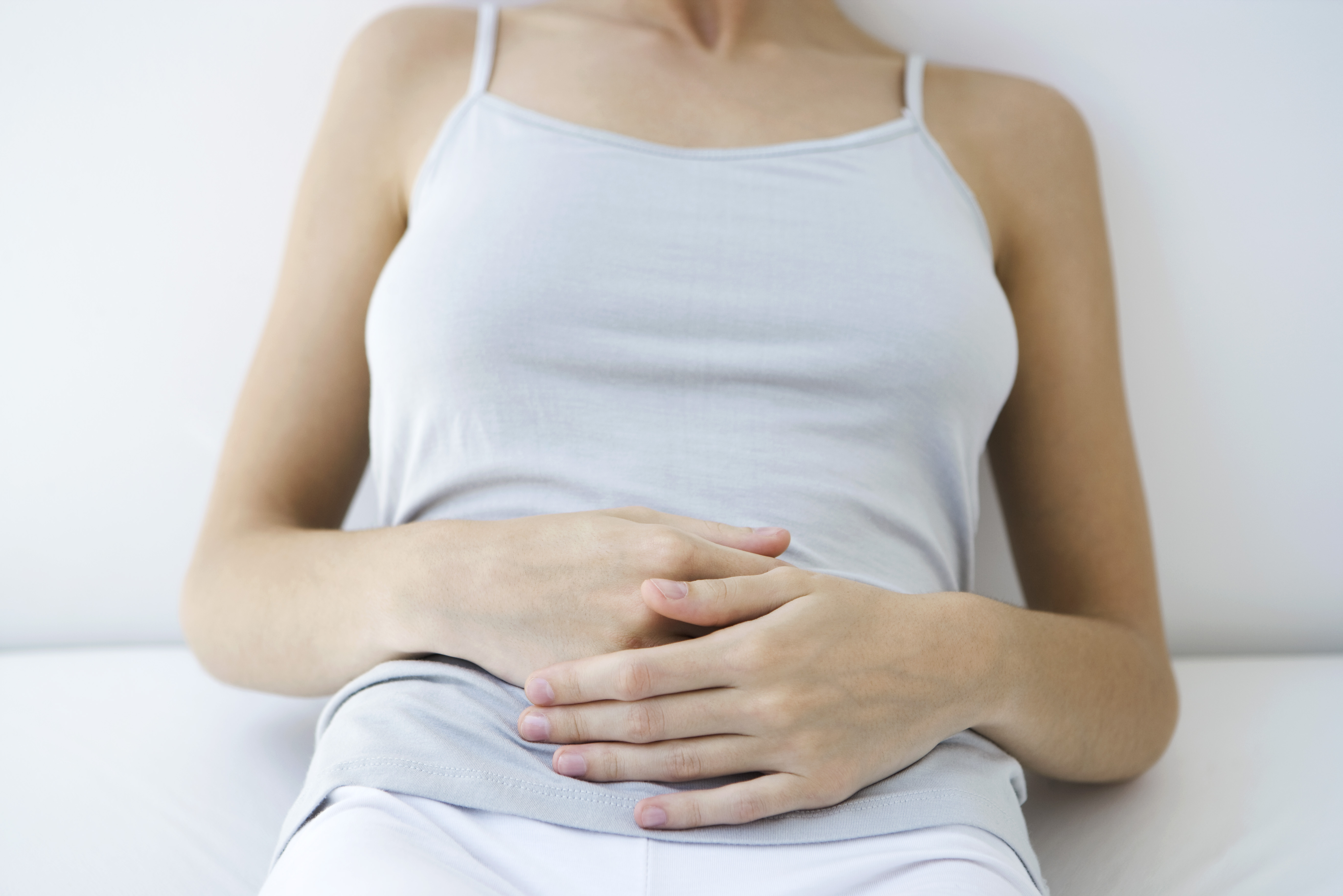 woman stomach pain