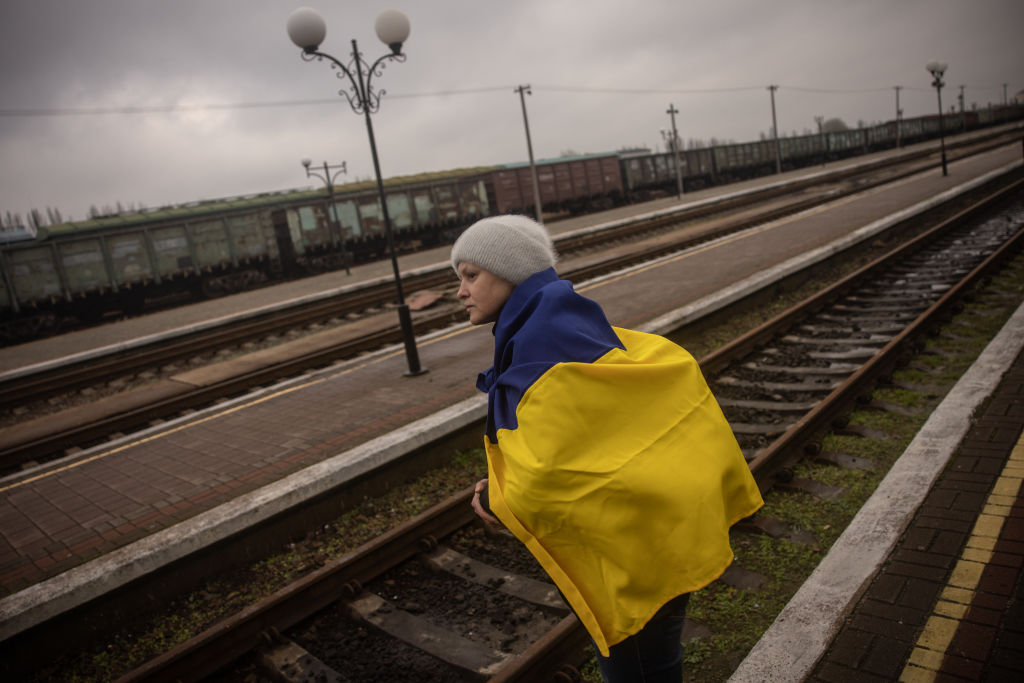 First Train Arrives In Kherson From Kyiv After Ukraine Reclaims Occupied Areas