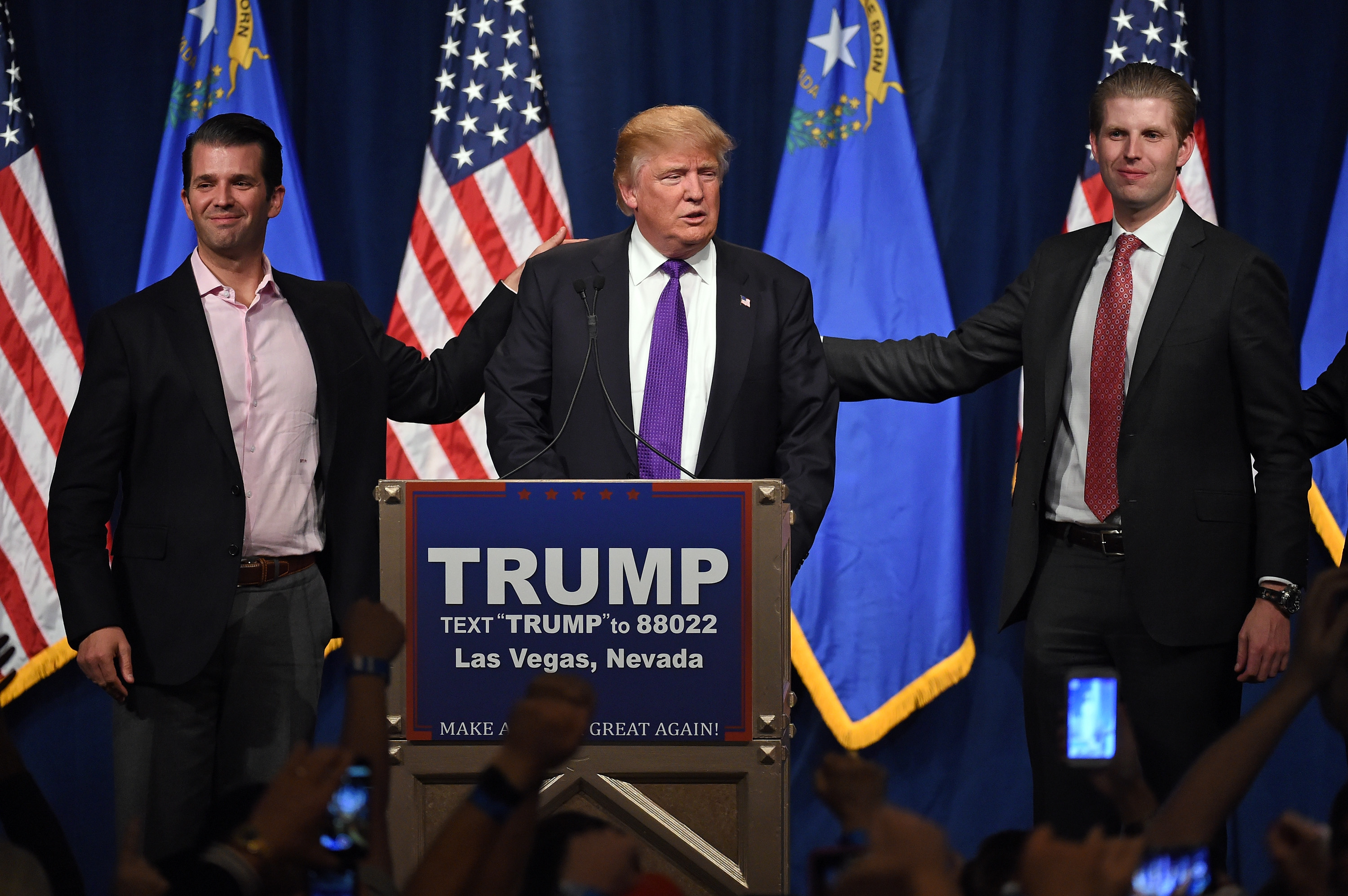 Donald Trump Hosts Nevada Caucus Night Watch Party In Las Vegas