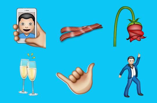 new emojis bacon selfie