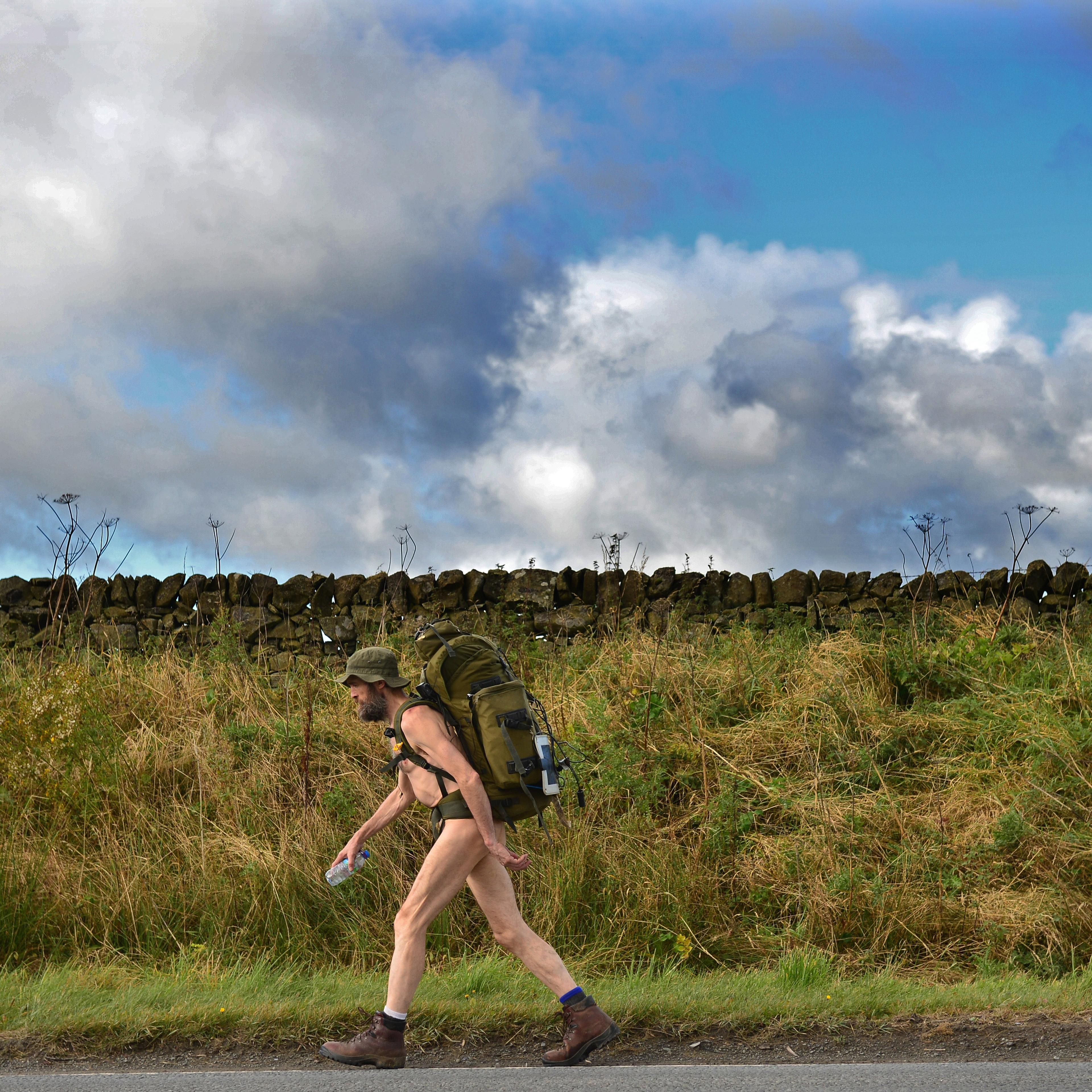 Naked Rambler Stephen Gough Makes His Way South Following Release From Saughton Prison