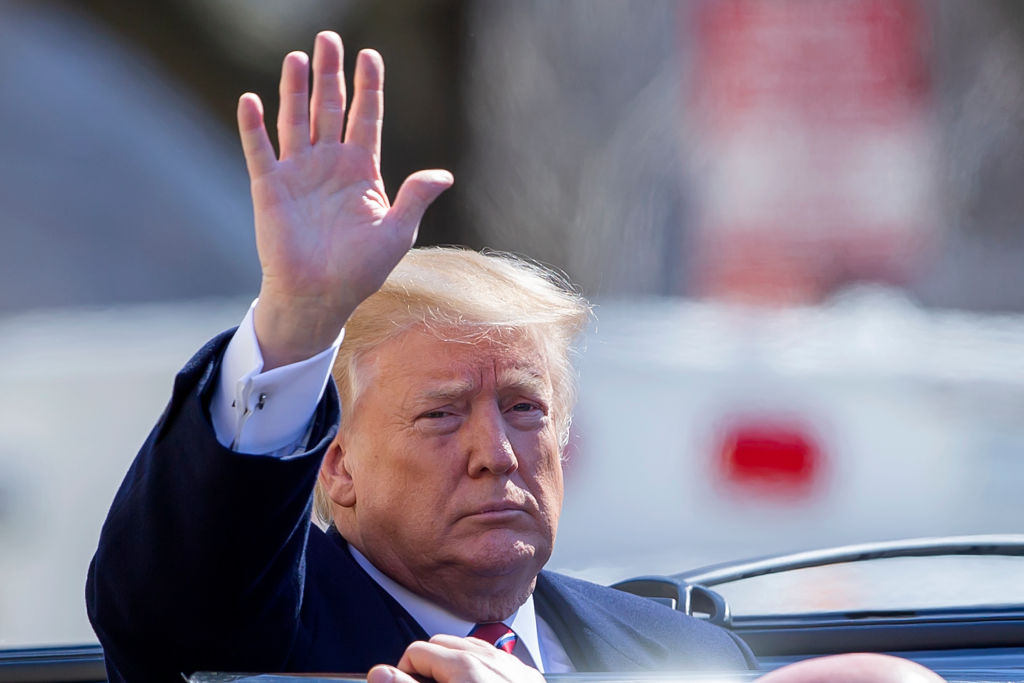 President Trump Attends Church Services on St. Patrick's Day